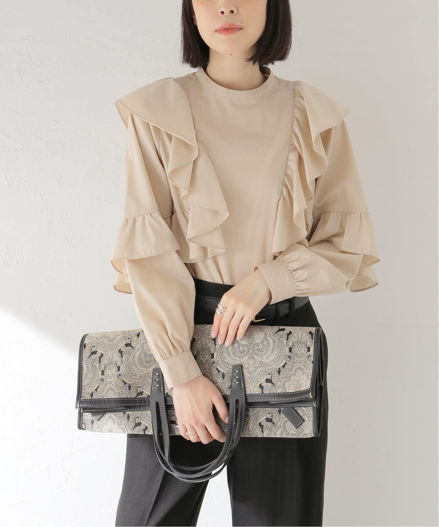 コットンブロードフリルブラウス（シャツ／ブラウス）｜Spick and Span