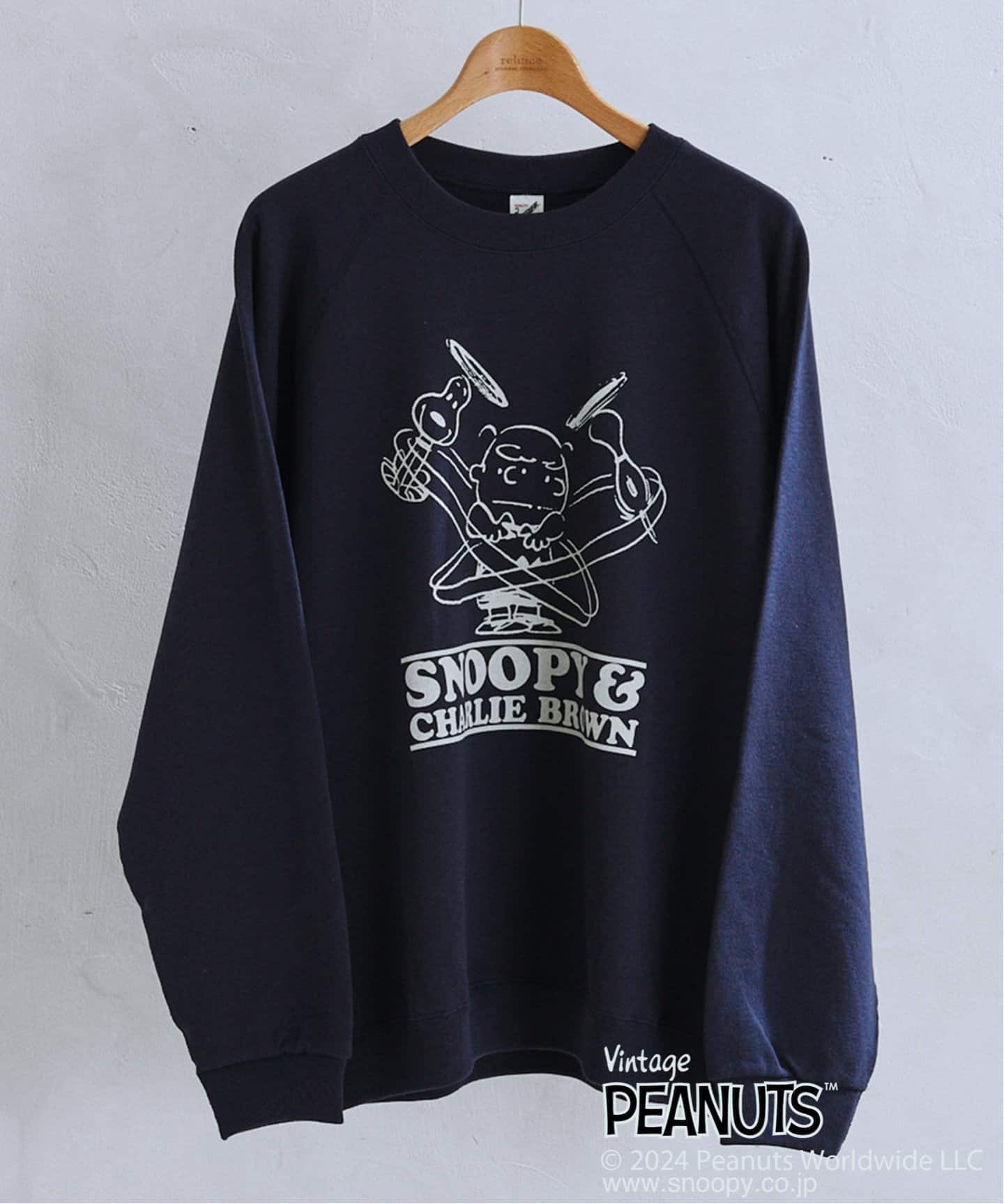 PEANUTS×SPORTS WEAR by relume 別注 プリント スウェット WINTER