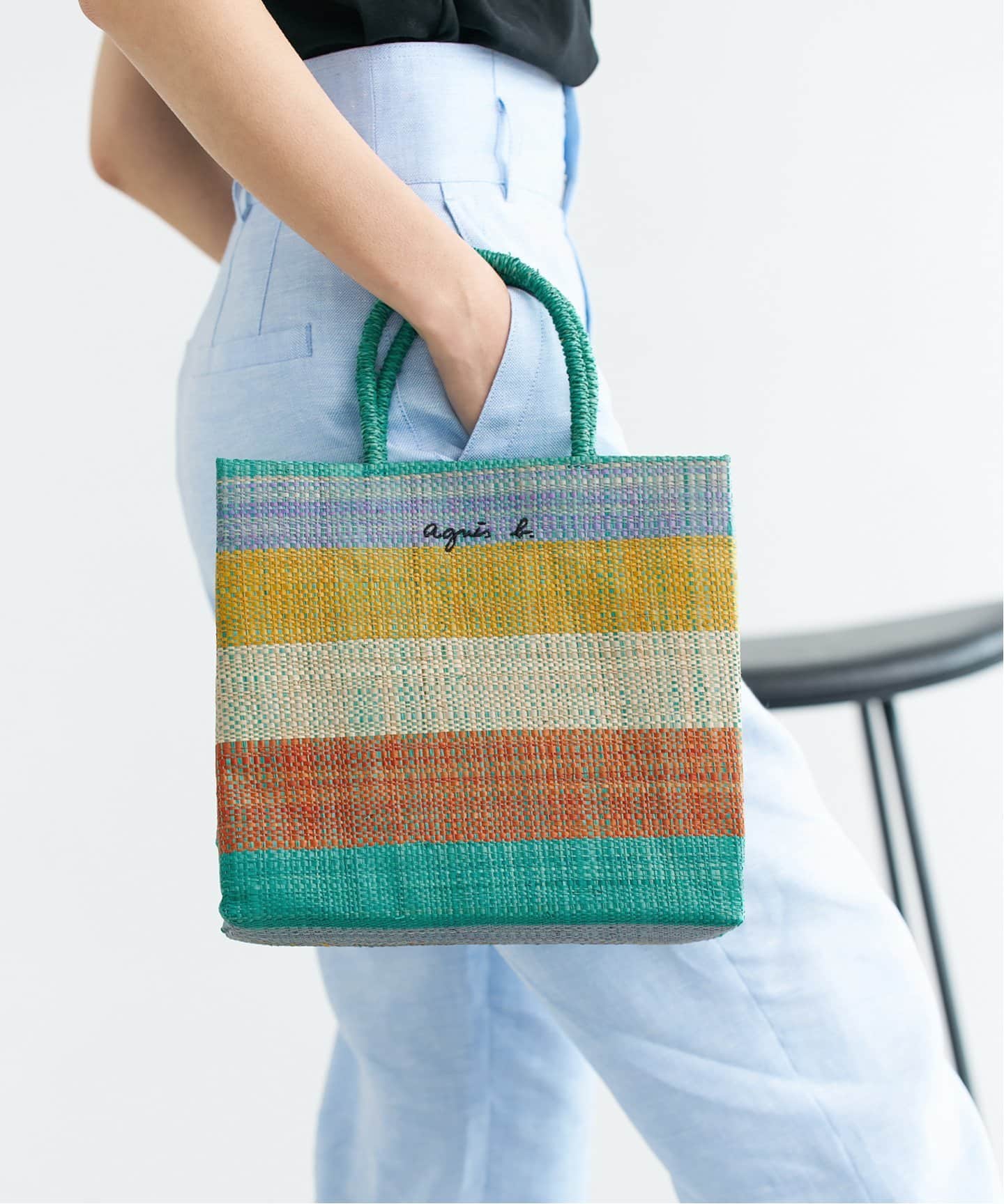 agnes b./アニエス ベー マダガスカル トートバッグ MX02-09（トート