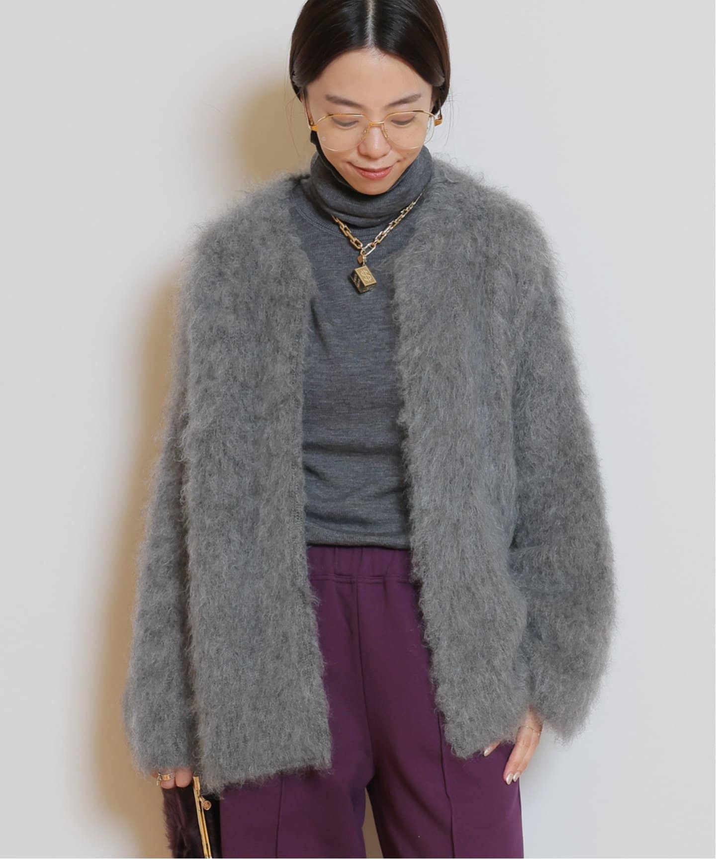 PORTMIX クルーネック カーディガン（カーディガン）｜MUSE de