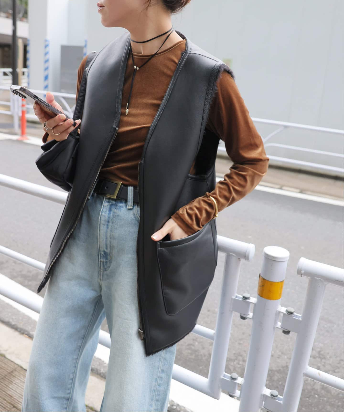 フェイクムートンリバーシブルベスト（ベスト）｜JOURNAL STANDARD