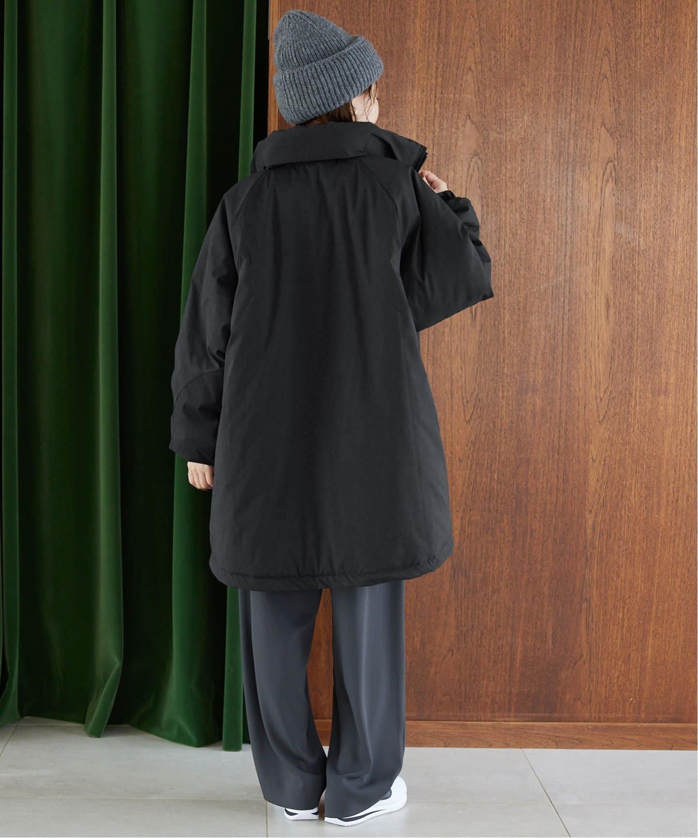 ウォッシャブル中綿モンスターパーカーブルゾン（中綿・キルティング