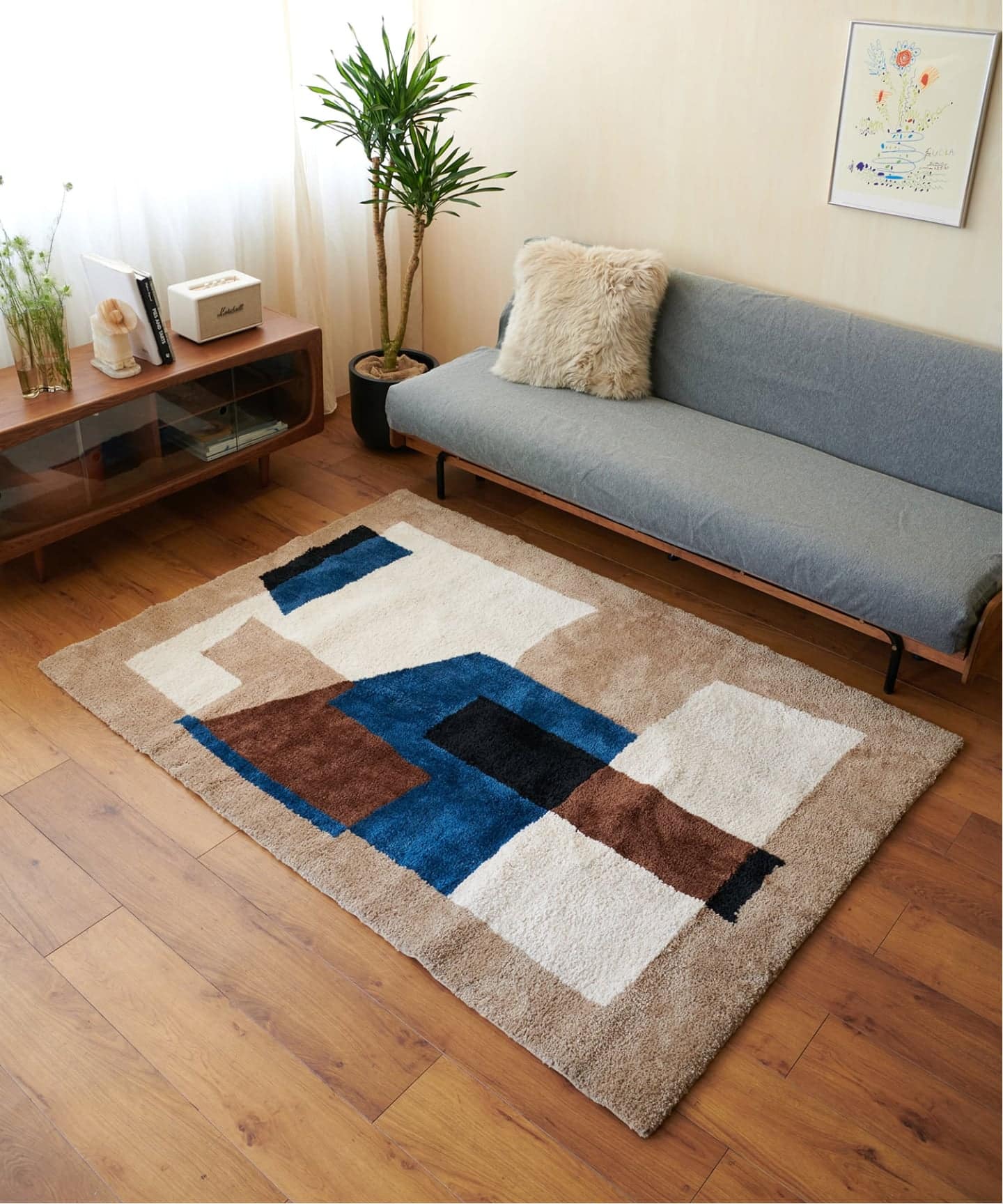 GEOMETRIC RUG 200×200 ジオメトリックラグ（ラグ・マット）｜JOURNAL
