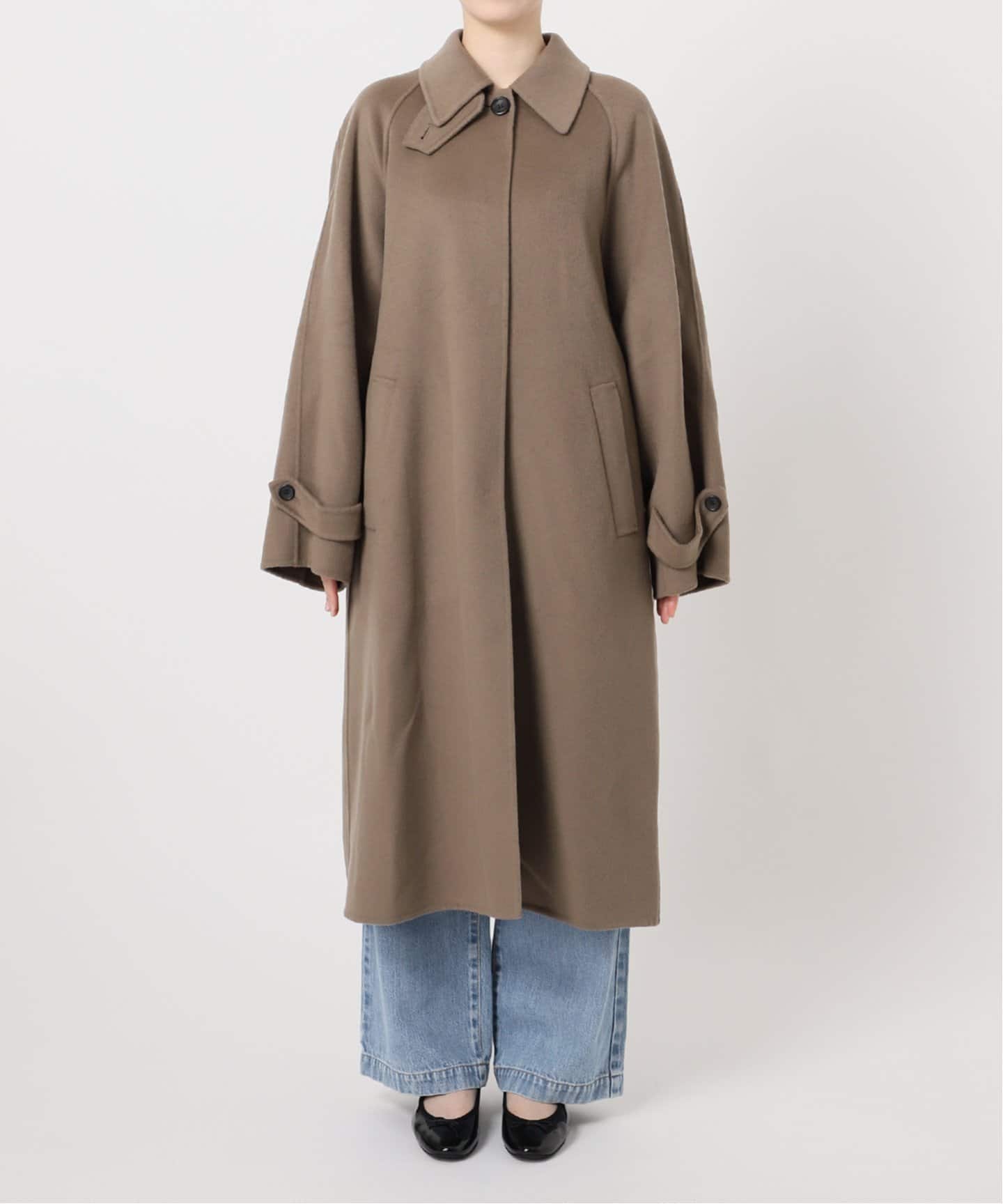 スーパー160ダブルフェイスステンカラーコート（ステンカラーコート