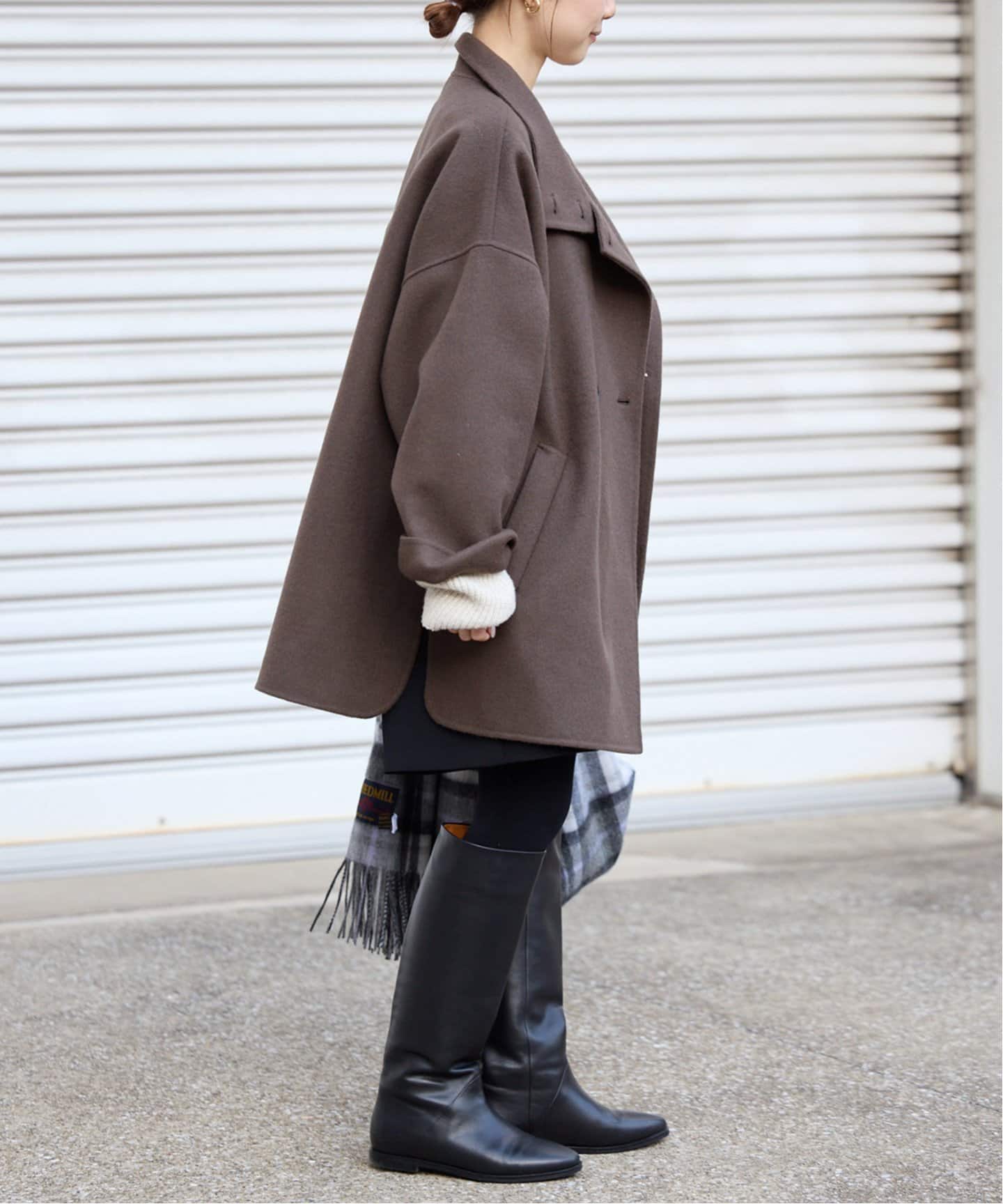 ダブルフェイススタンドコート（その他ブルゾン／アウター）｜SLOBE