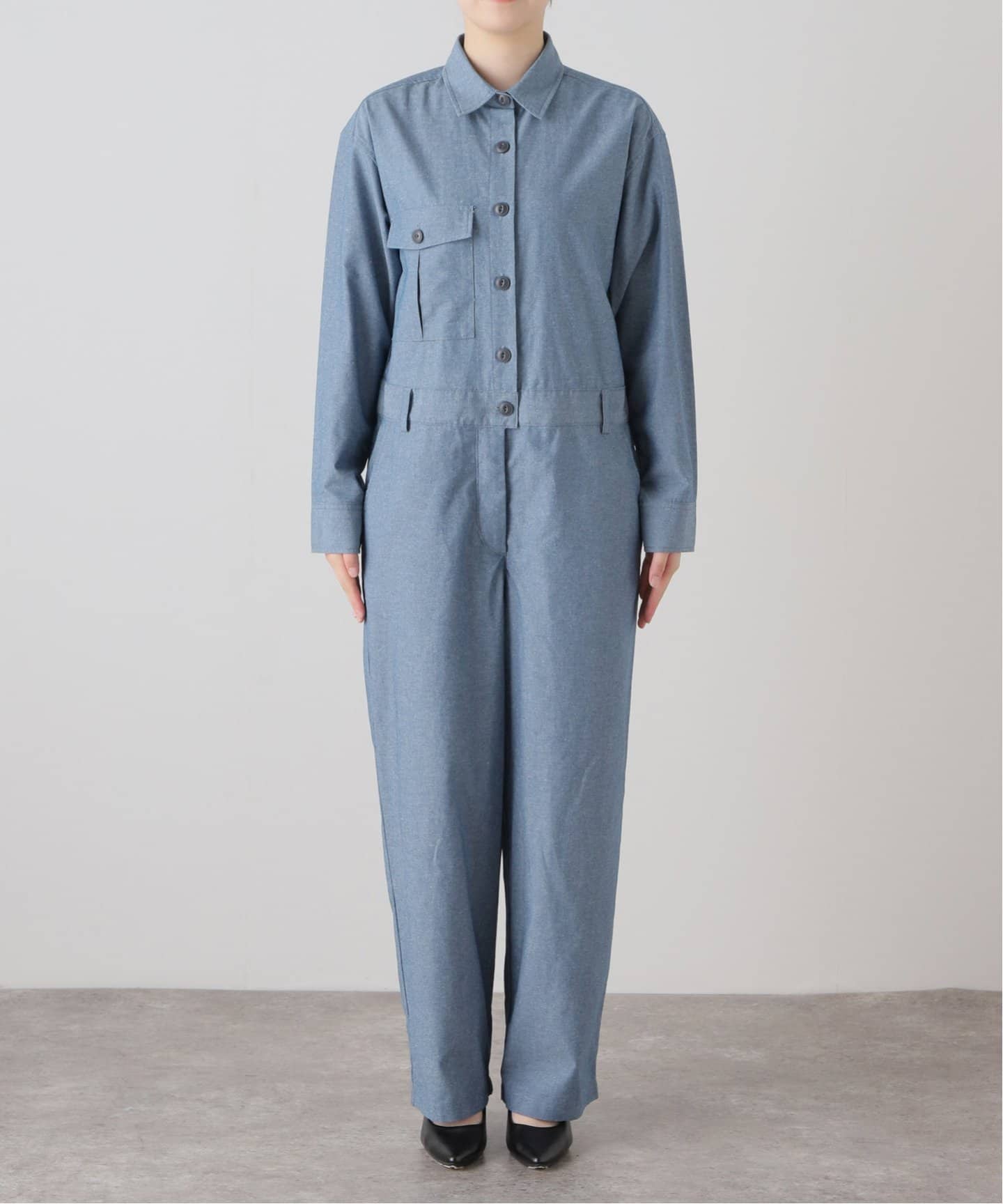 ヴィンテージライクジャンプスーツ（つなぎ／オールインワン
