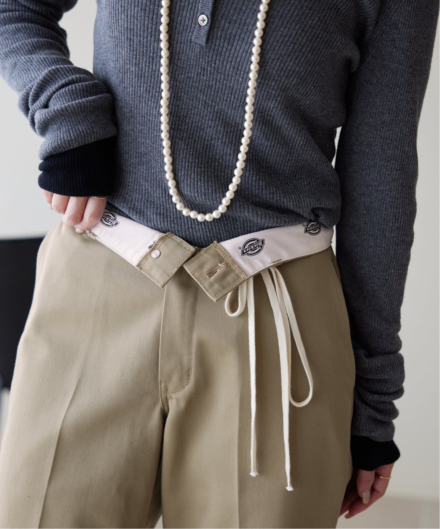 Dickies/ディッキーズ SLOBE別注 ハイウエストスラックス（スラックス