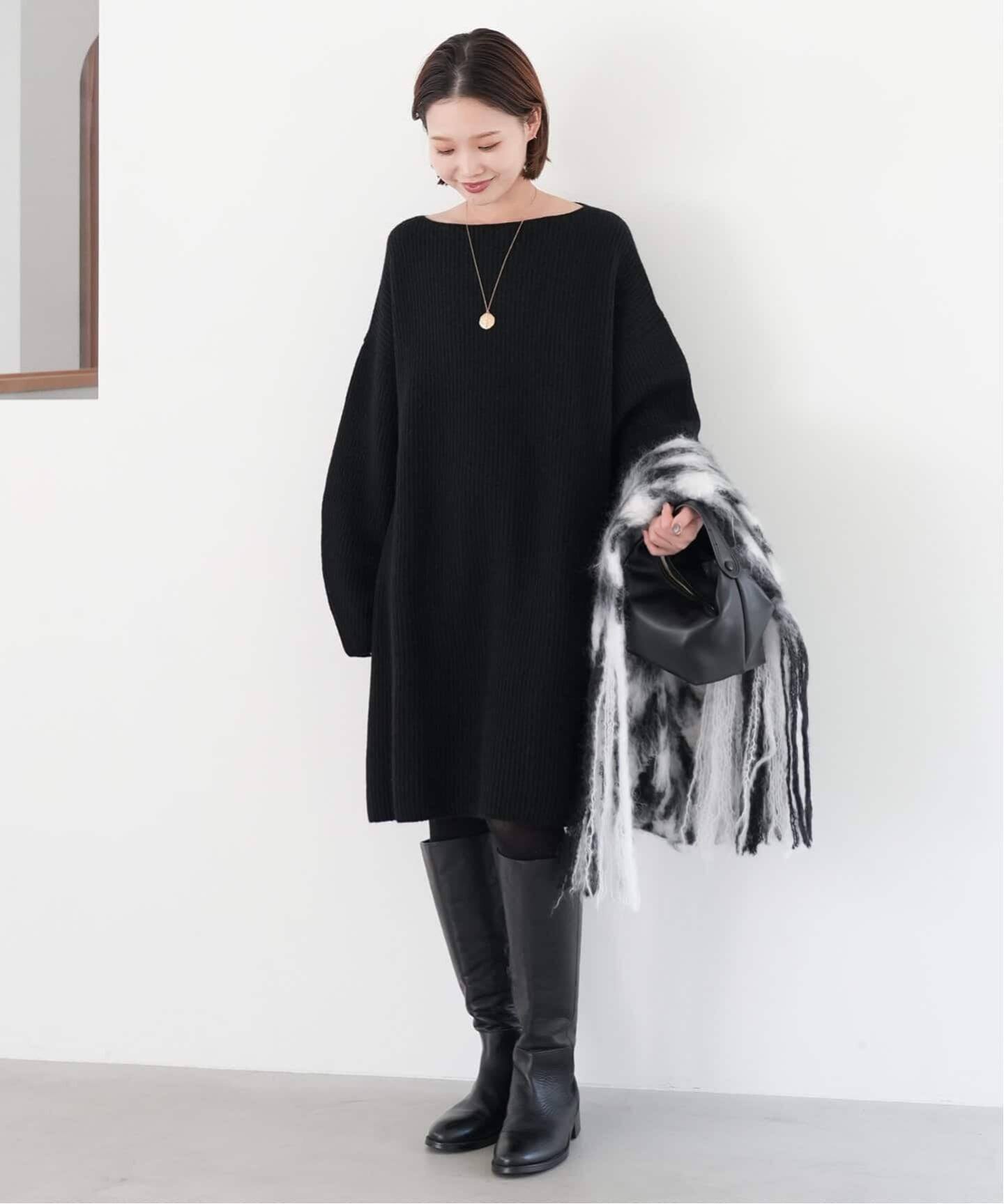 WEB限定/追加》ファインウールニットミニワンピース（ワンピース