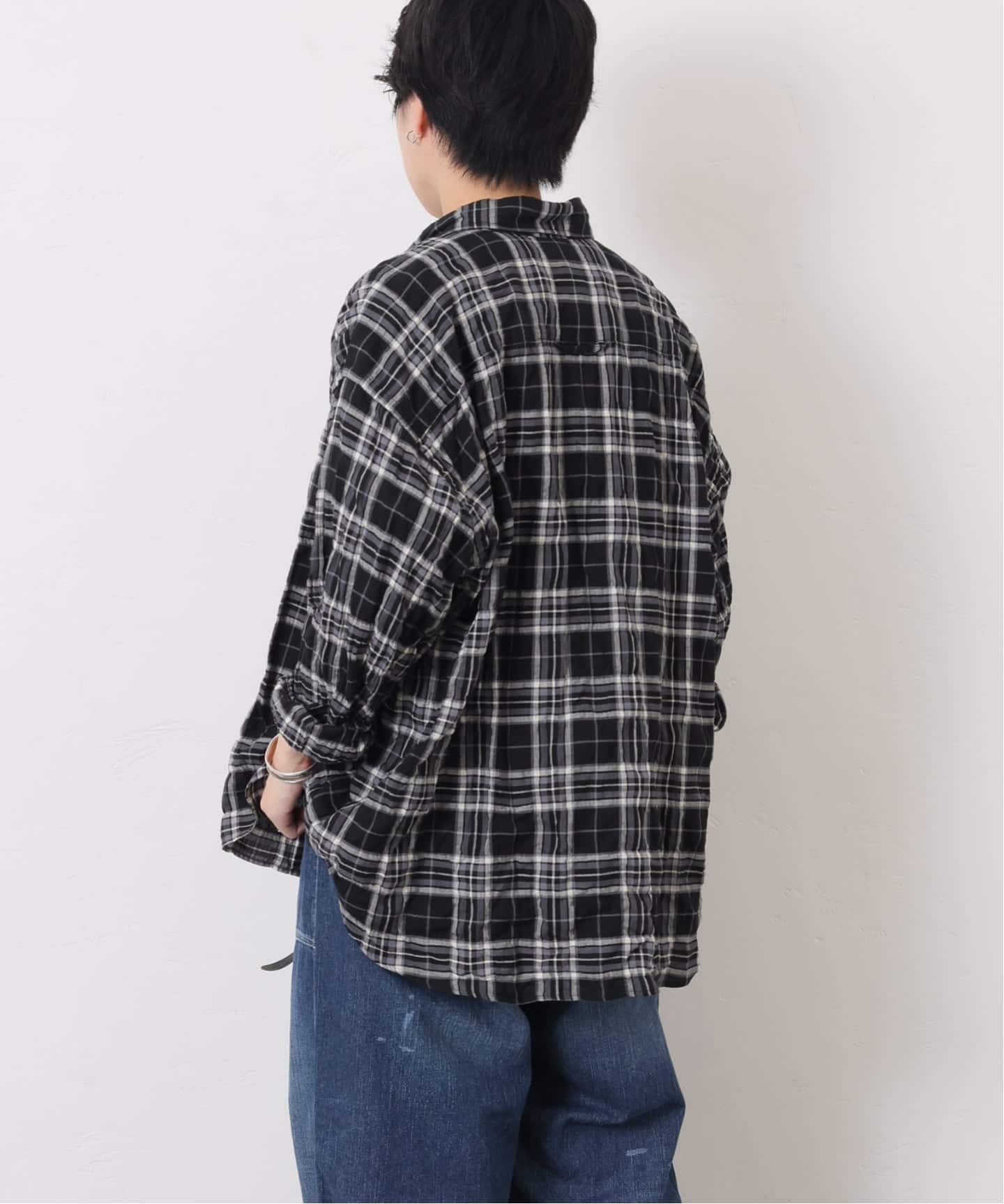 シャーリングチェック Big-BD-シャツ（シャツ／ブラウス）｜journal