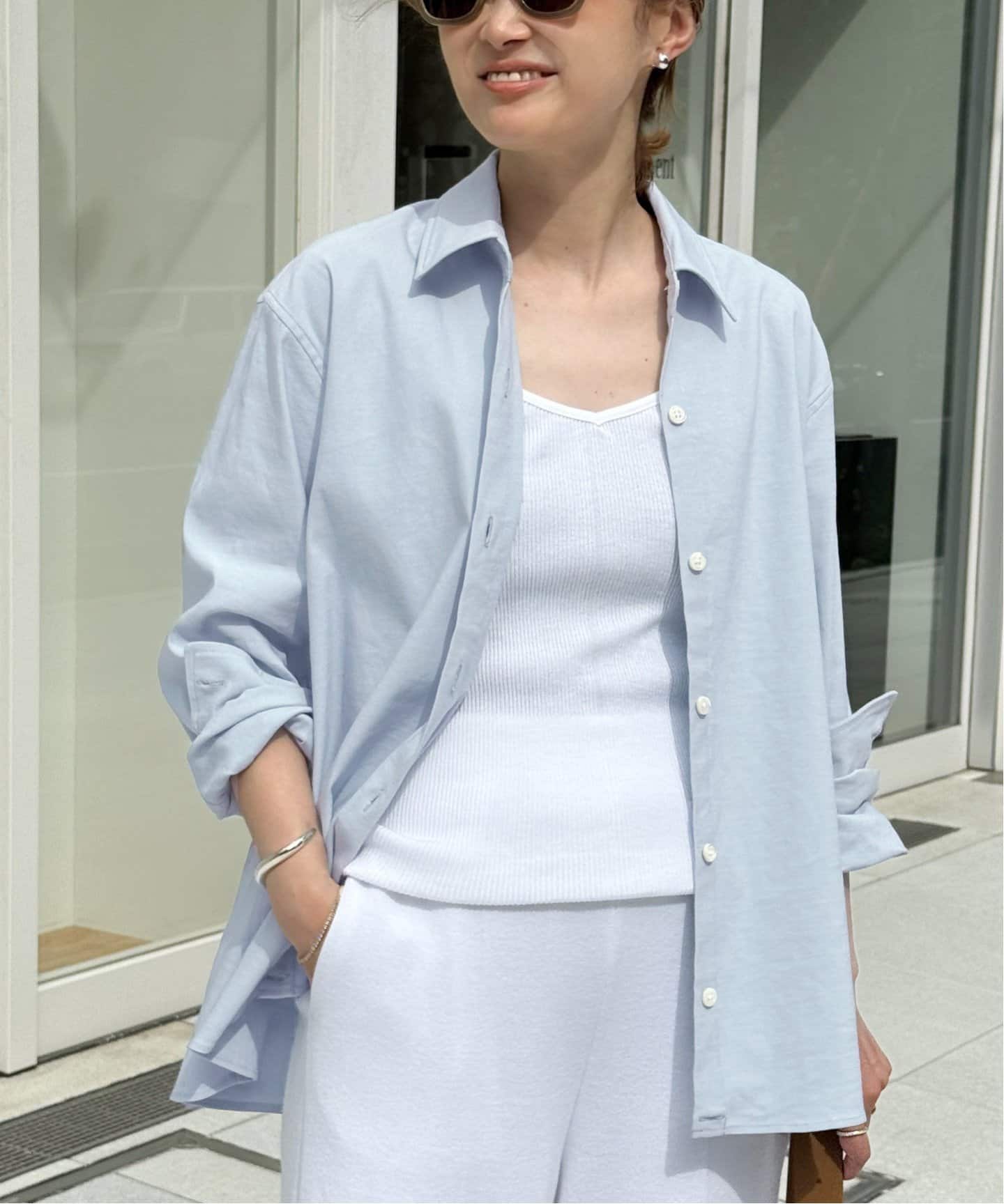 STRETCH TWILL CACHE シャツ（シャツ／ブラウス）｜Deuxieme Classe