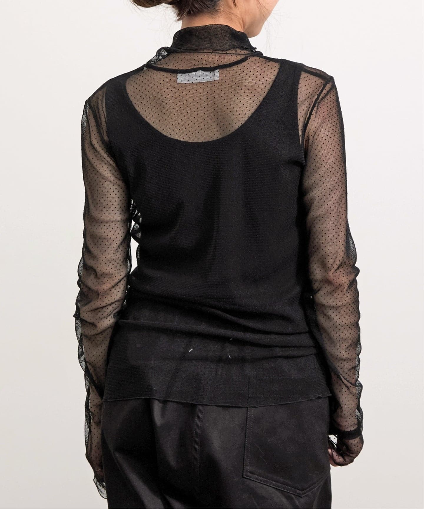 Col Pierrot/コル ピエロ】 Dot Sheer Blouse（シャツ／ブラウス）｜L