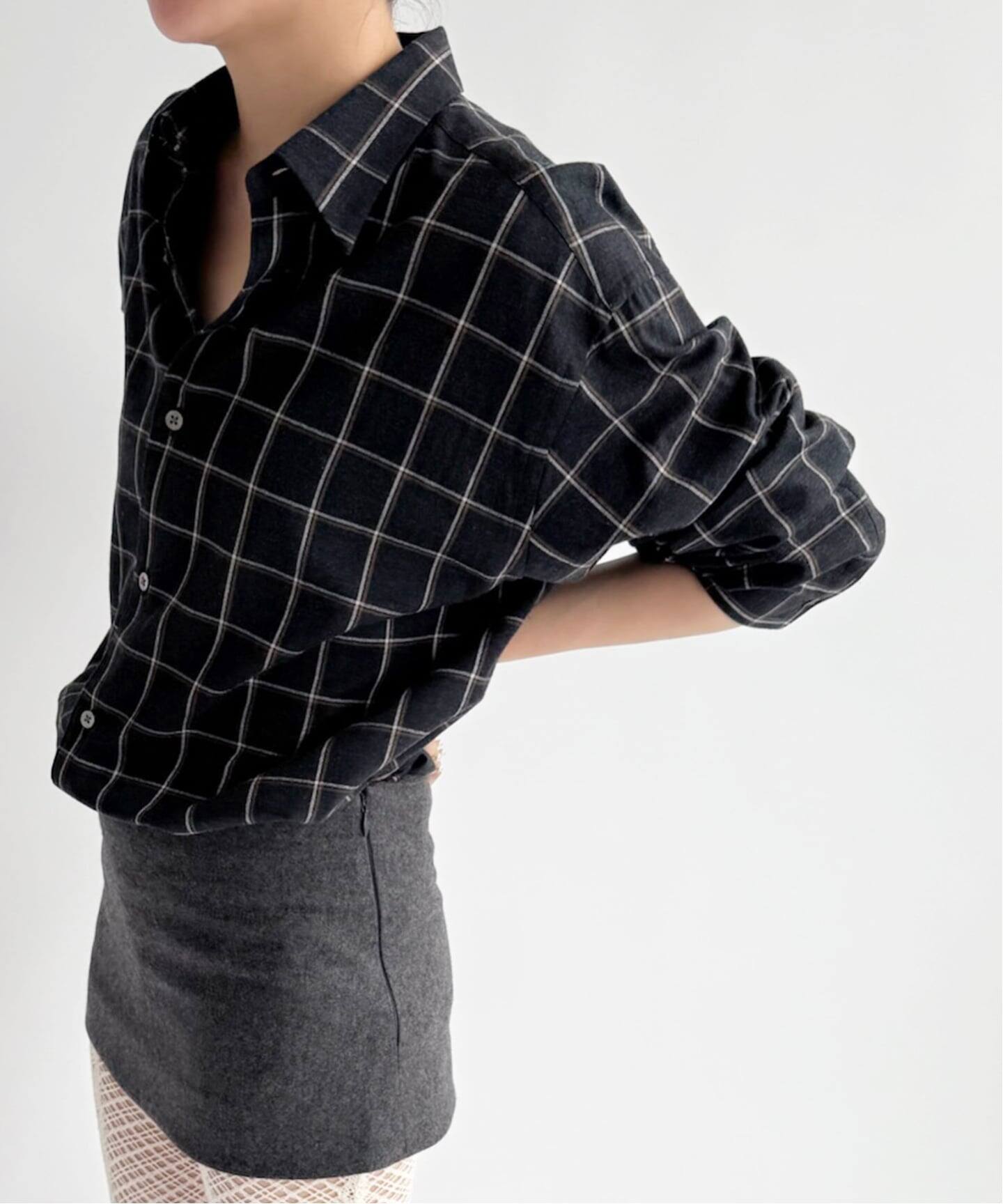 ネルチェックシャツ（シャツ／ブラウス）｜EDIT.FOR LULU（エディット