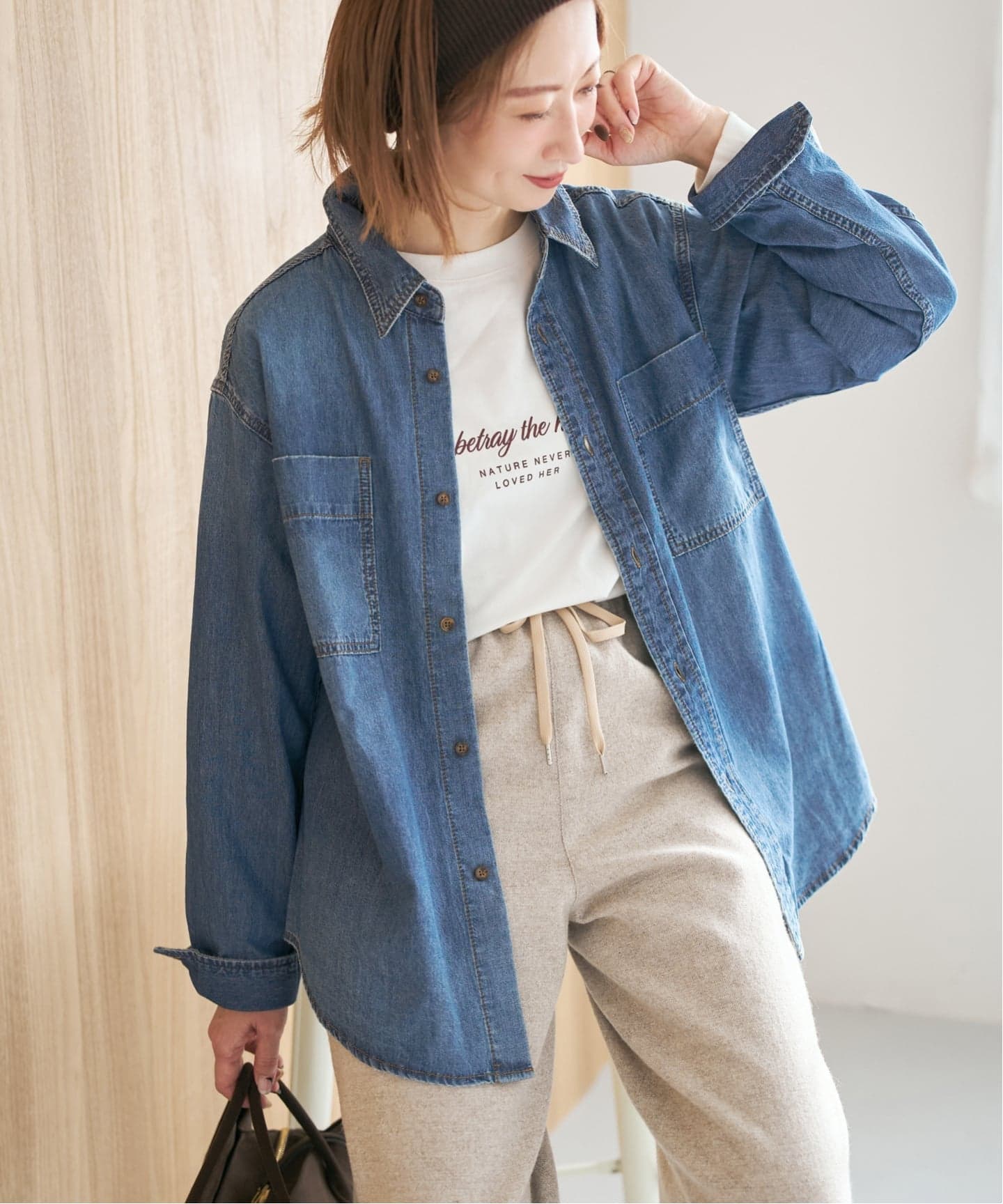 追加2》ライトオンスデニムシャツ（シャツ／ブラウス）｜Spick and