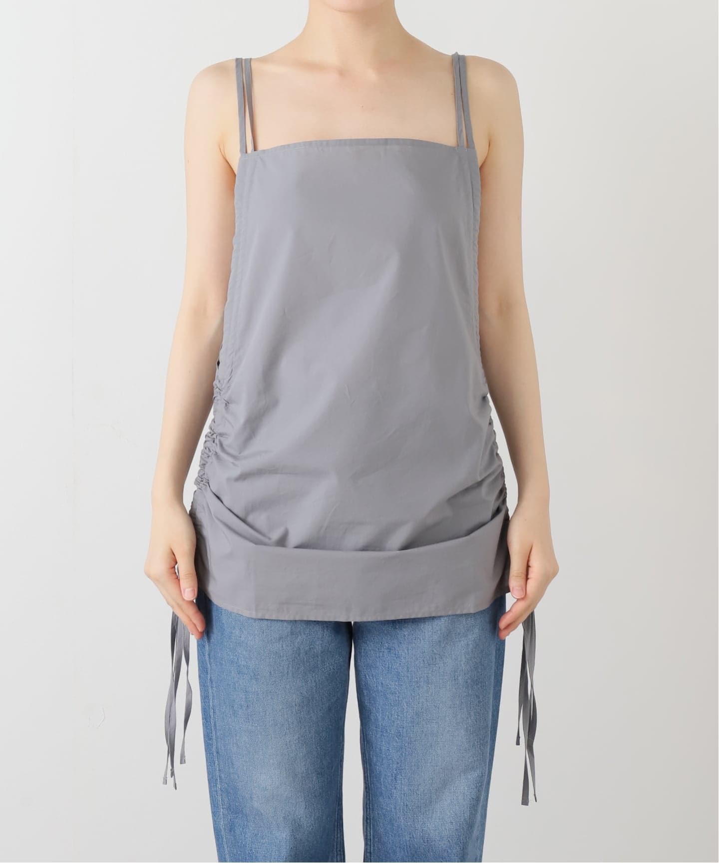 BASERANGE/ベースレンジ】 PICTORIAL STRAP TOP（シャツ／ブラウス