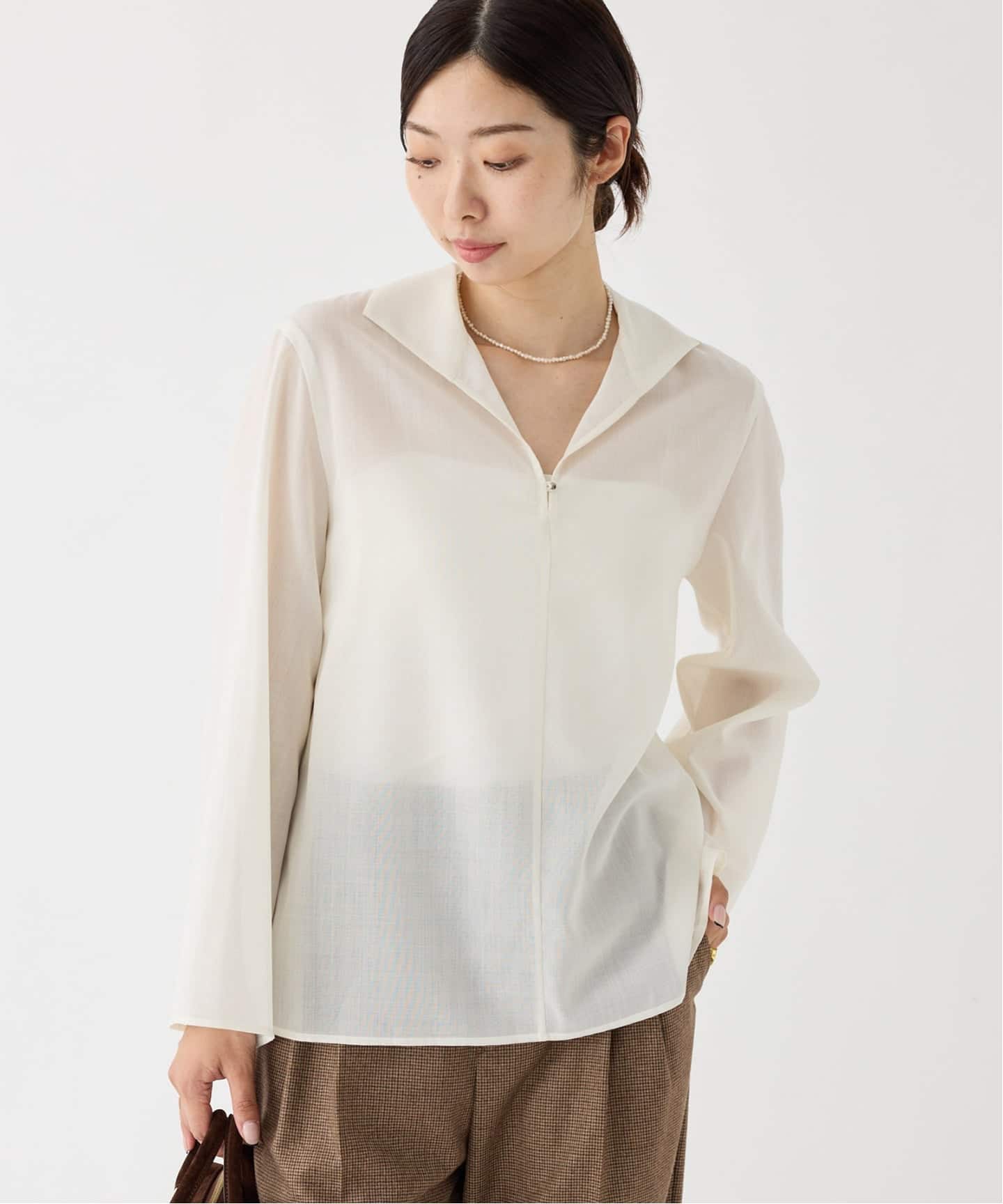 シアーT/Wブラウス（シャツ／ブラウス）｜IENA（イエナ）の通販