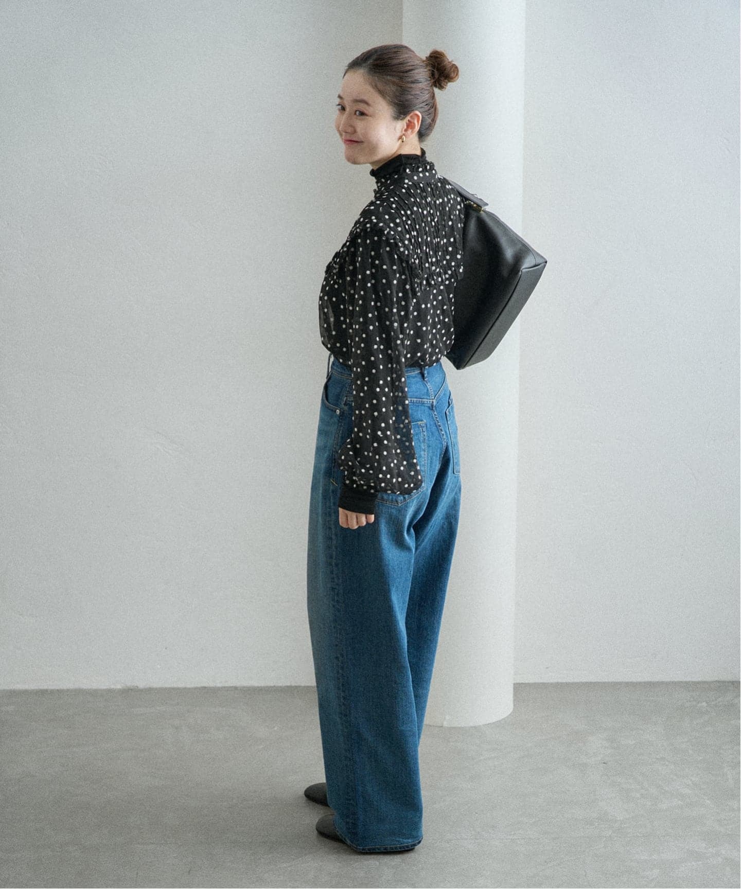 WEB限定/追加2》楊柳フリルピンタックブラウス（シャツ／ブラウス