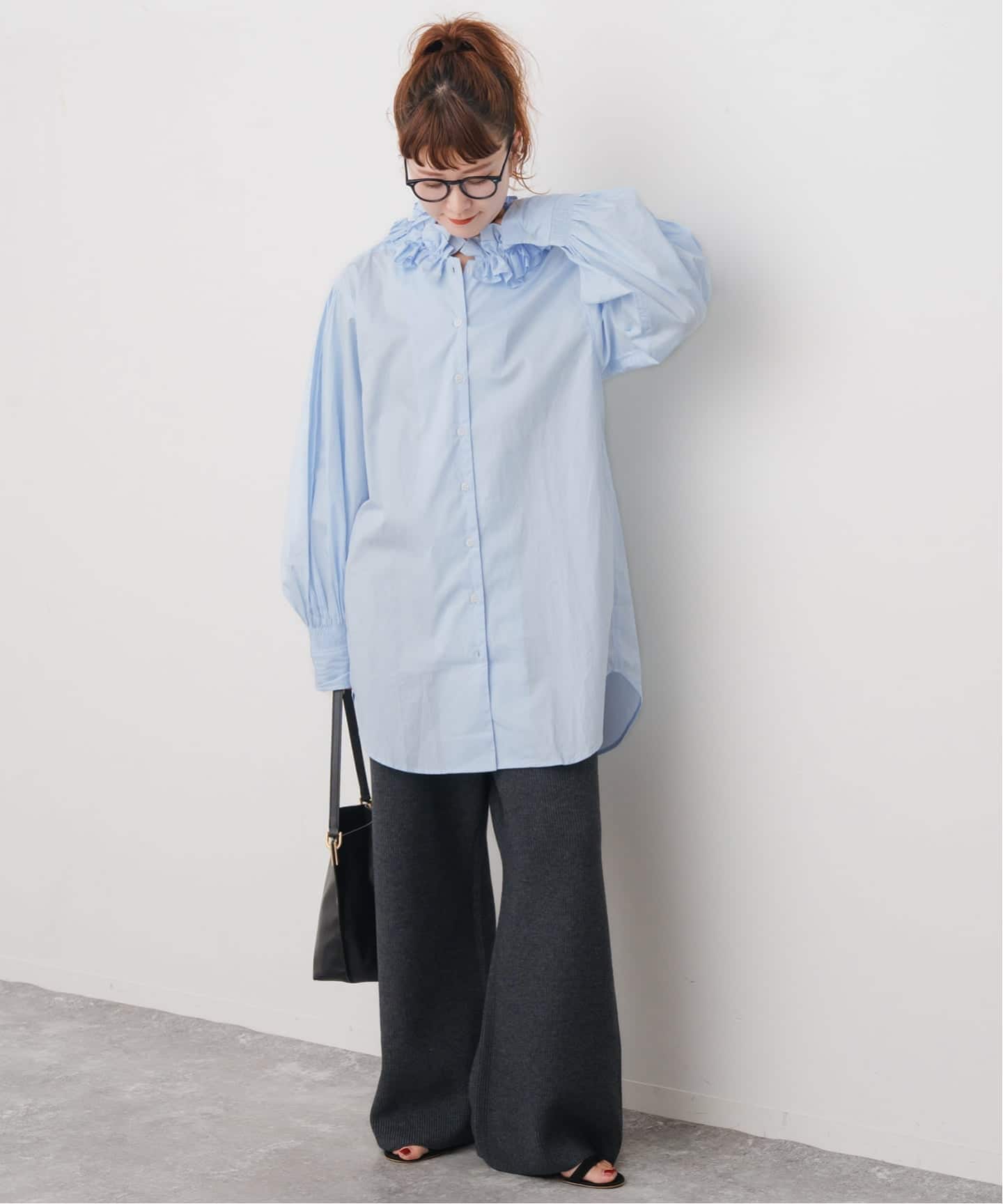 crinkle crinkle crinkle 別注frill coller shirts*（シャツ／ブラウス