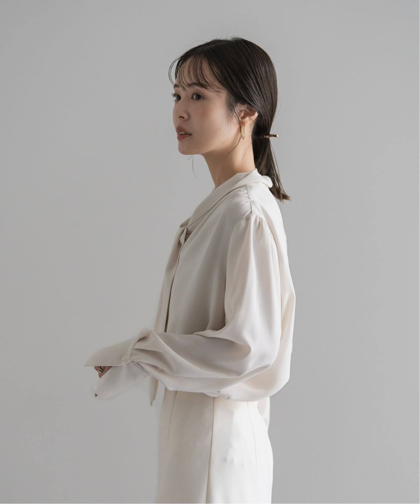 WEB限定追加》ロイヤルサテンボウタイブラウス 4（シャツ／ブラウス