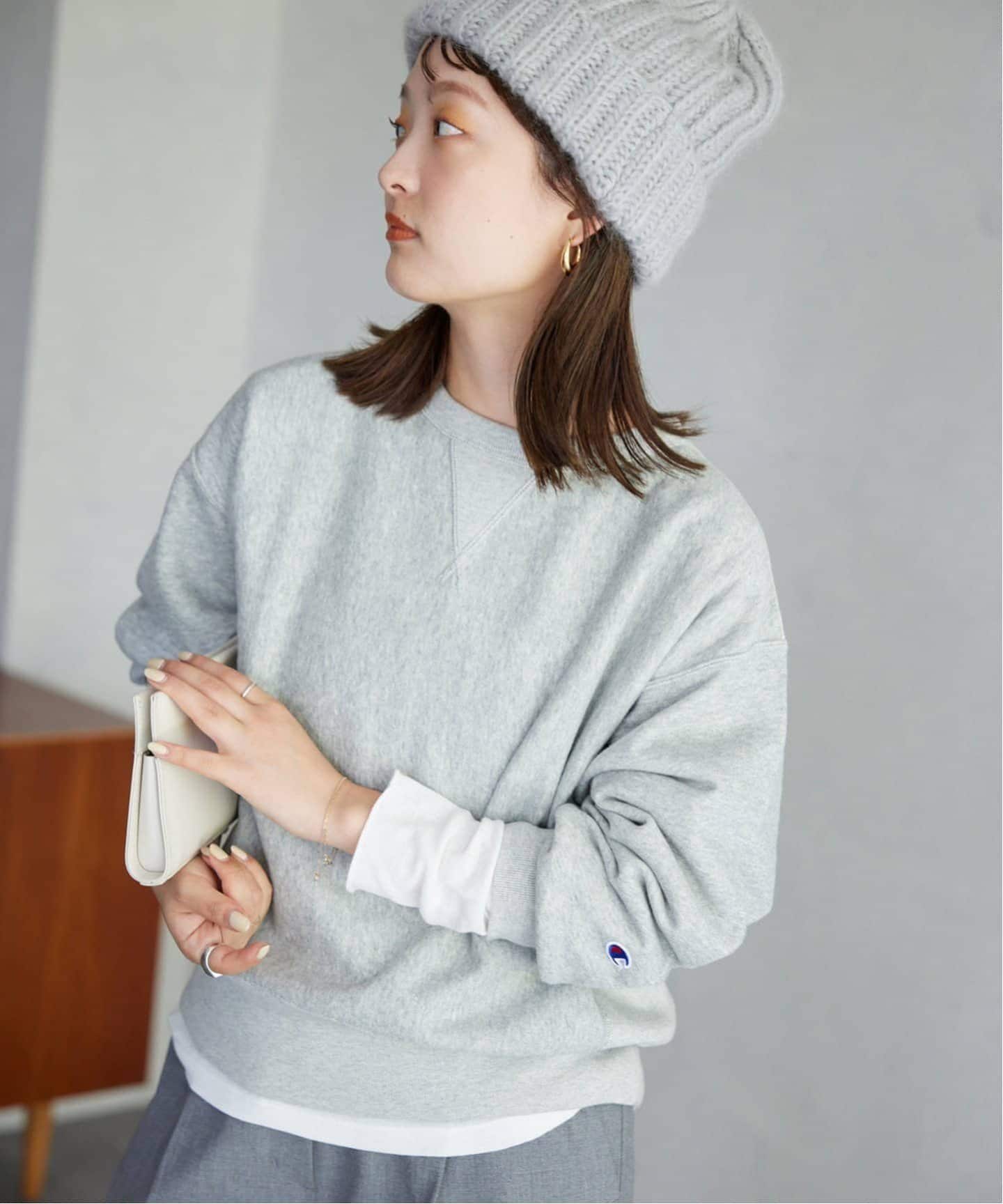 追加2》Champion/チャンピオン SLOBE別注 無地ガゼットスウェット