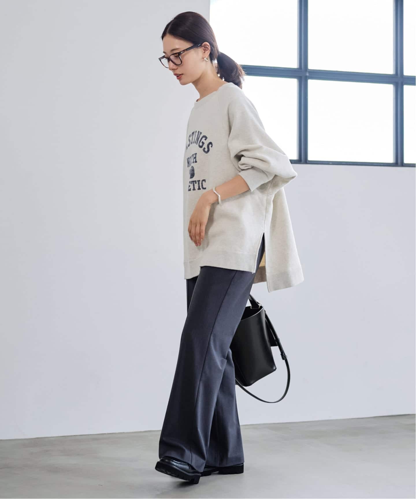 ラグランポンチョプリントスエット（スウェット）｜FRAMeWORK