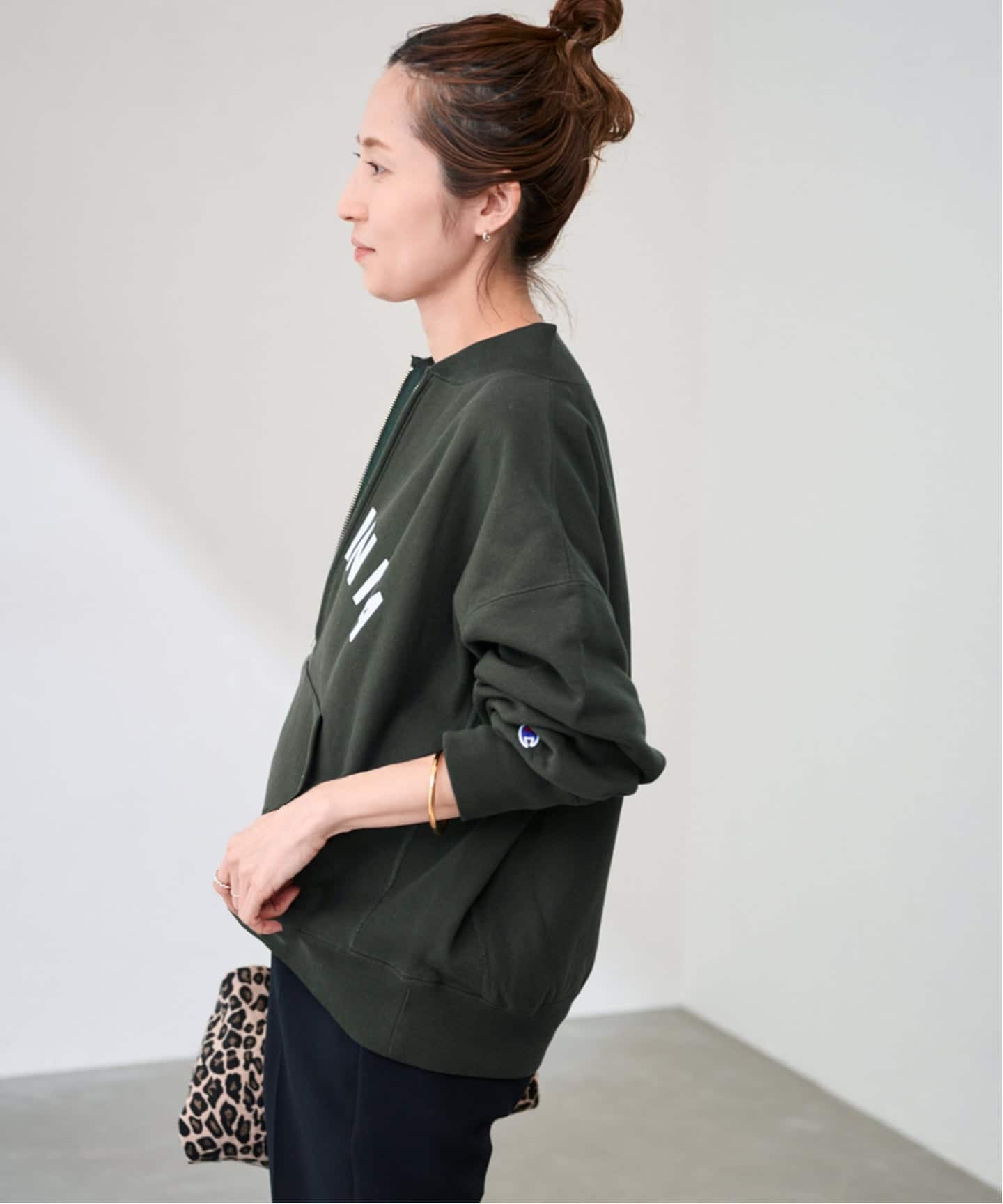 Champion/チャンピオン 別注REVERSE WEAVE11.5OZロゴハーフジップ