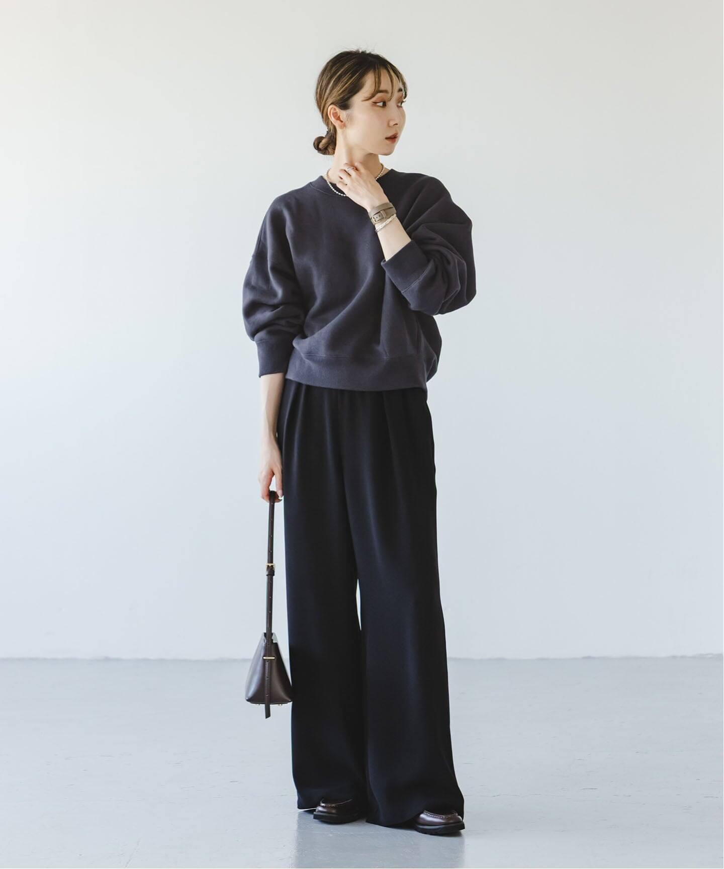 追加》ナッピングオーバーニュアンススウェット（スウェット）｜NOBLE