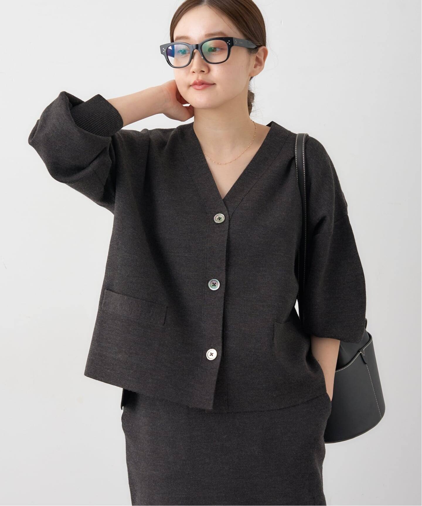 追加3》スーパーファインスムース ショートカーディガン（カーディガン