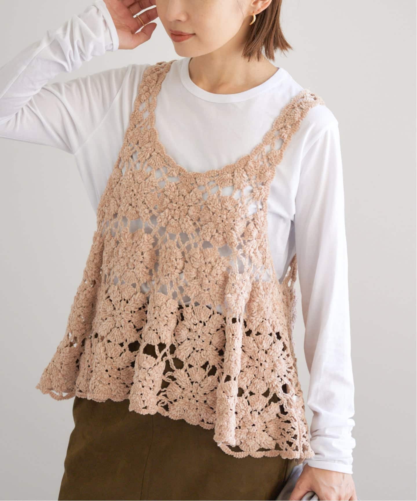 モールヤーンクロシェタンク（ニット／セーター）｜IENA（イエナ）の