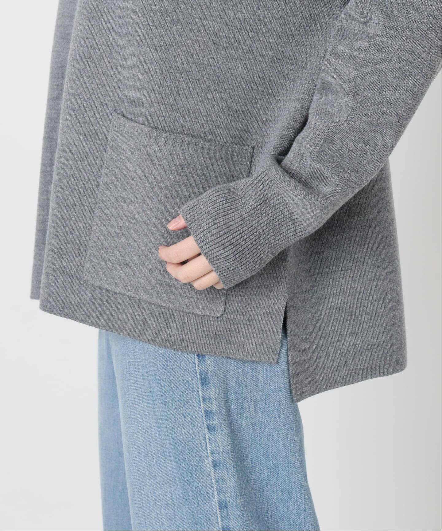 スーパーファインスムースVネックミドルカーディガン（カーディガン