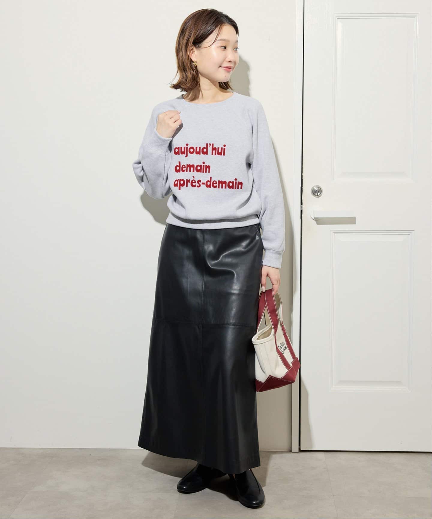 スムースオーバーロゴニット（ニット／セーター）｜SLOBE IENA