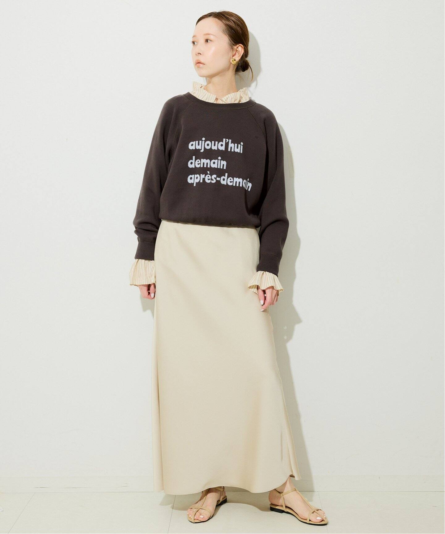 スムースオーバーロゴニット（ニット／セーター）｜SLOBE IENA