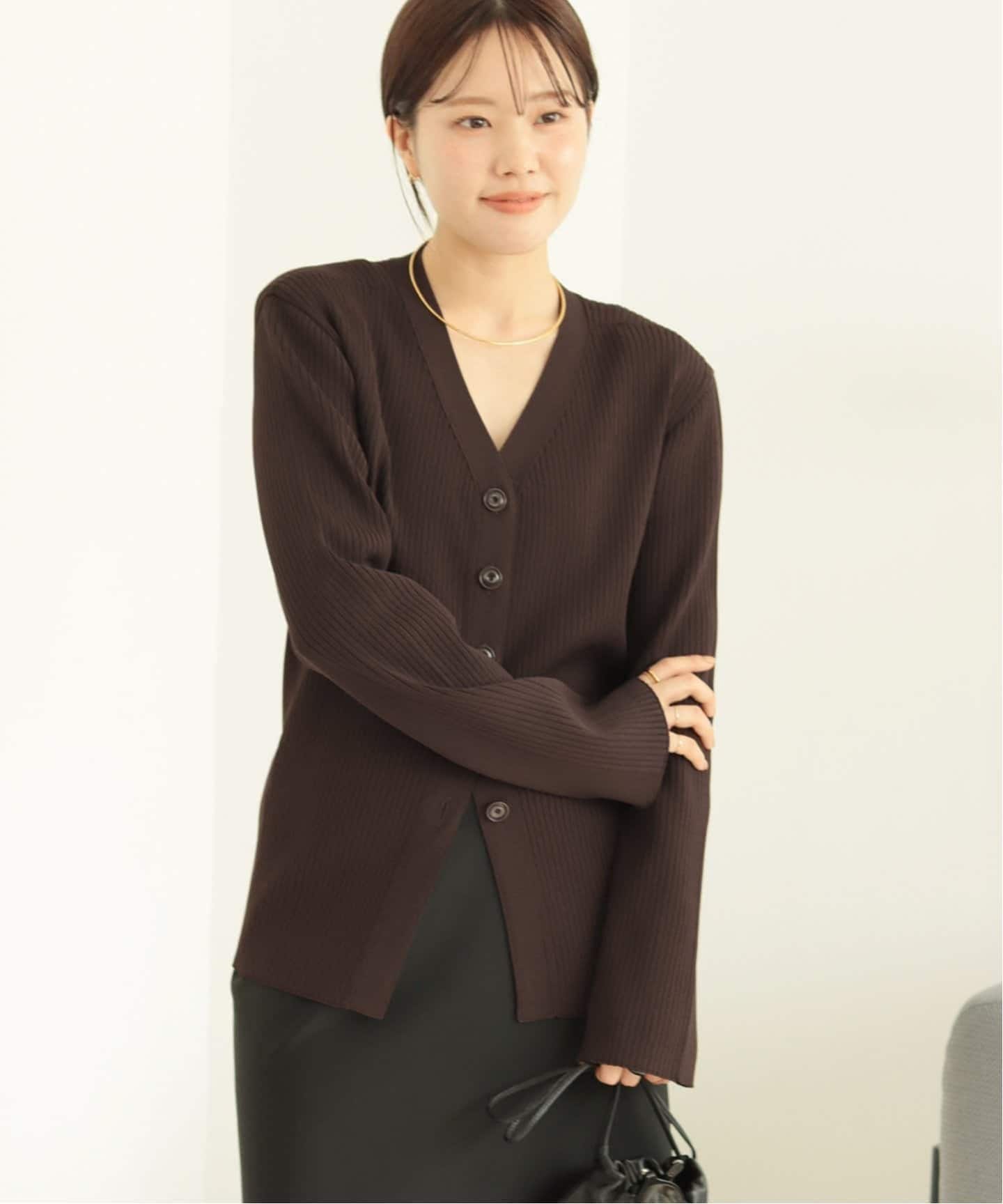 追加》R'IAM RIBシェイプカーディガン（カーディガン）｜Plage