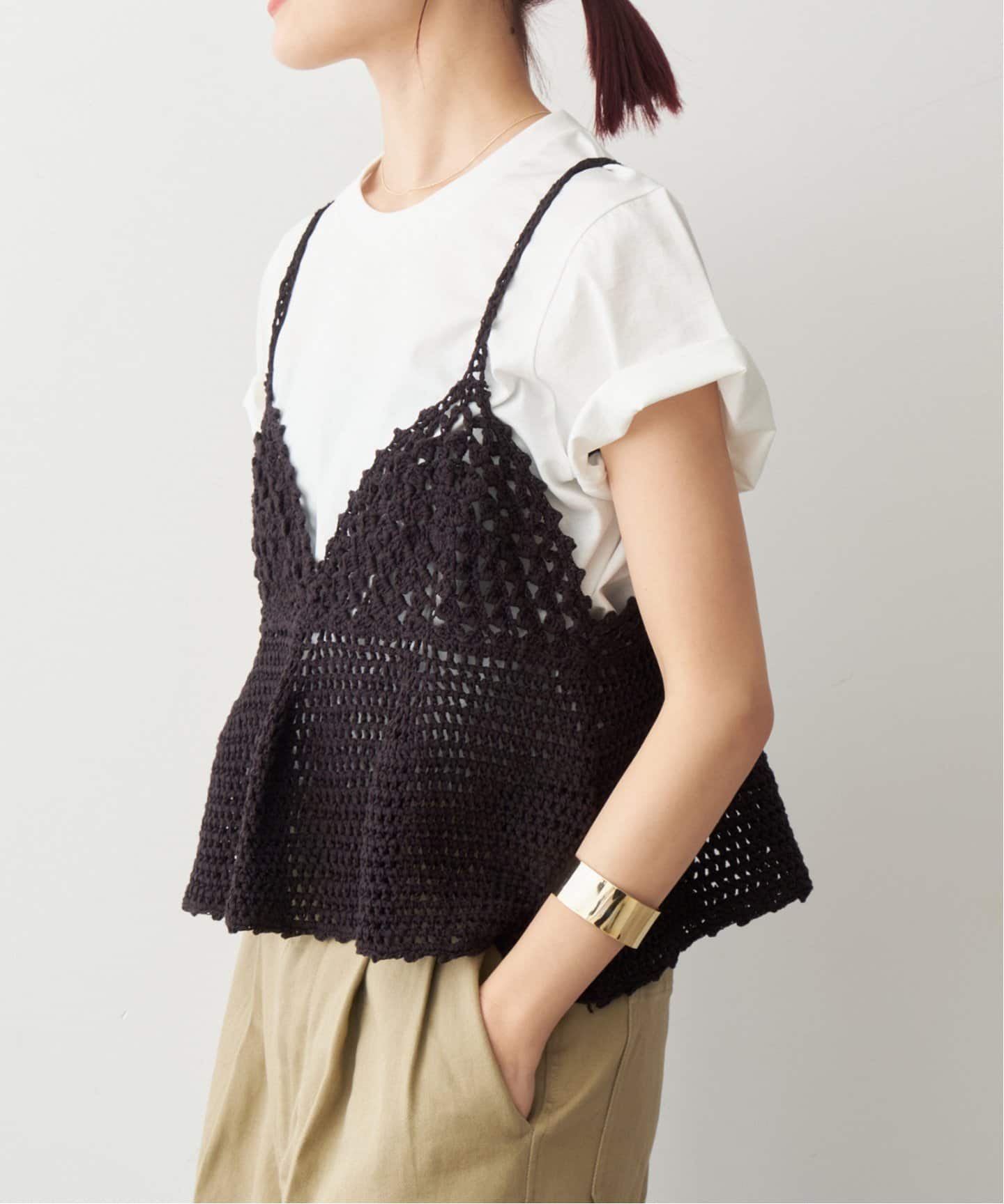 クロシェニットキャミソール（キャミソール）｜Spick and Span