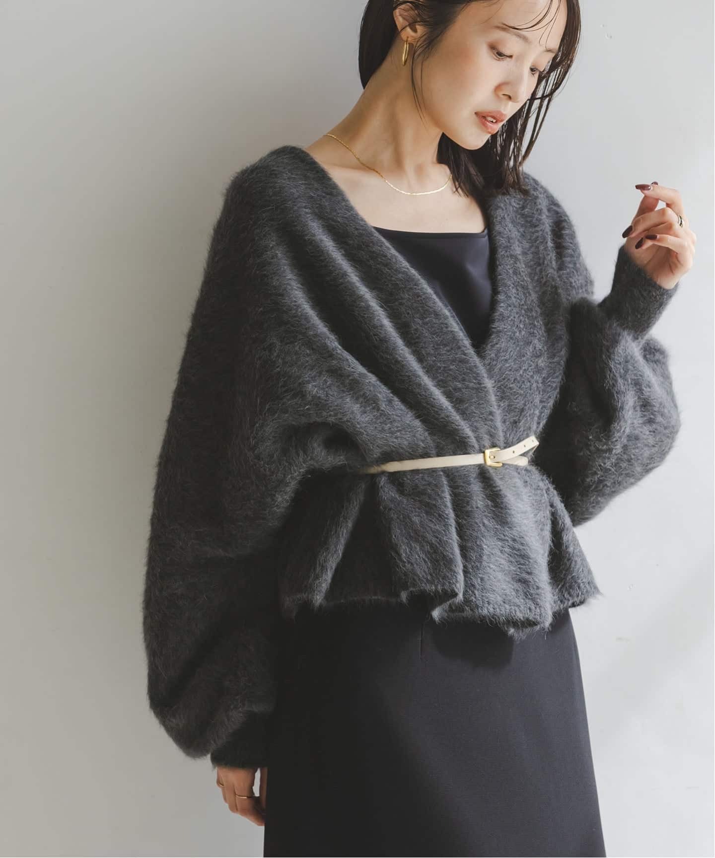 FOX/Caファーニットカーディガン（カーディガン）｜NOBLE（ノーブル