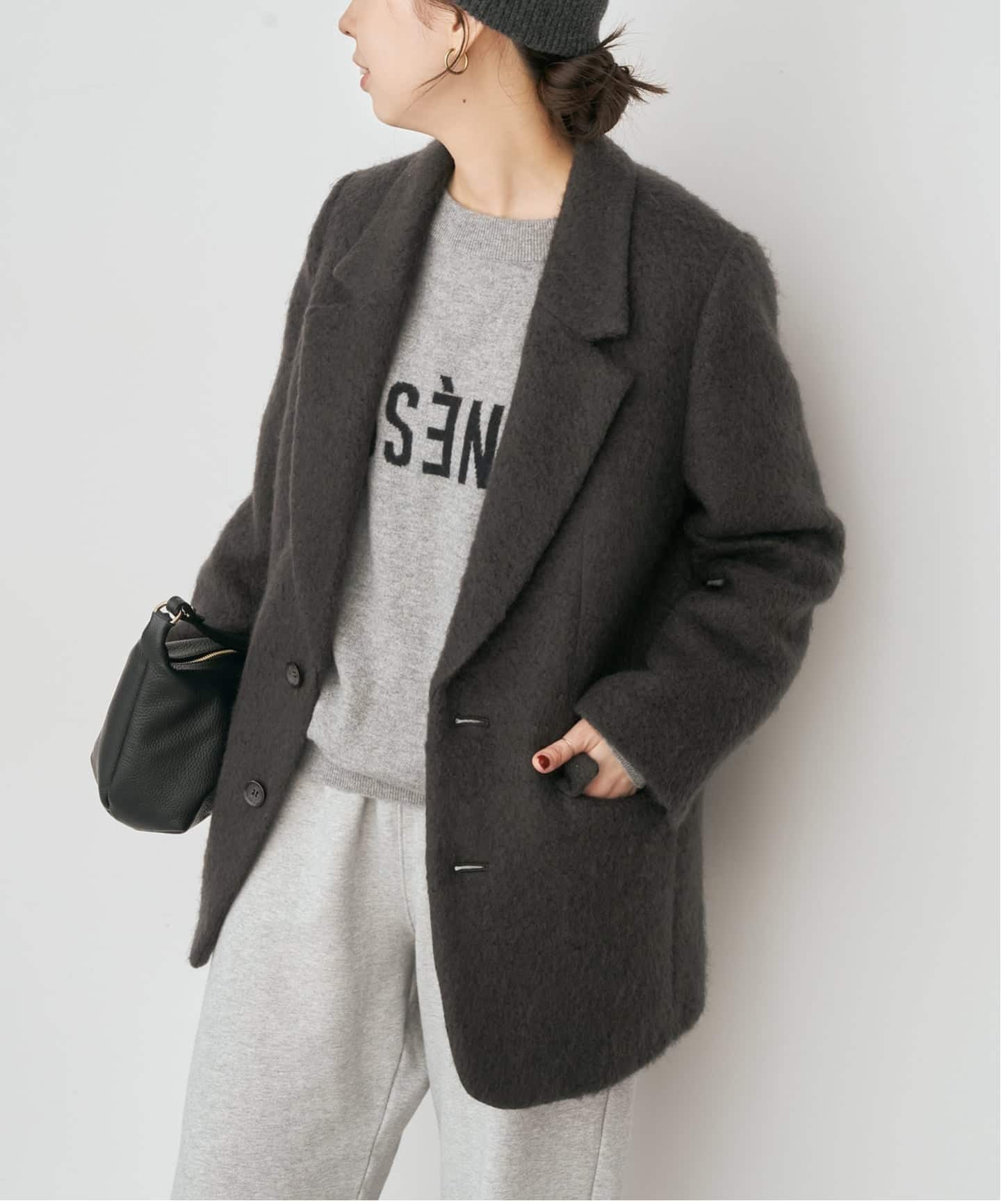 モヘヤブレンド シャギージャケット（その他ブルゾン／アウター