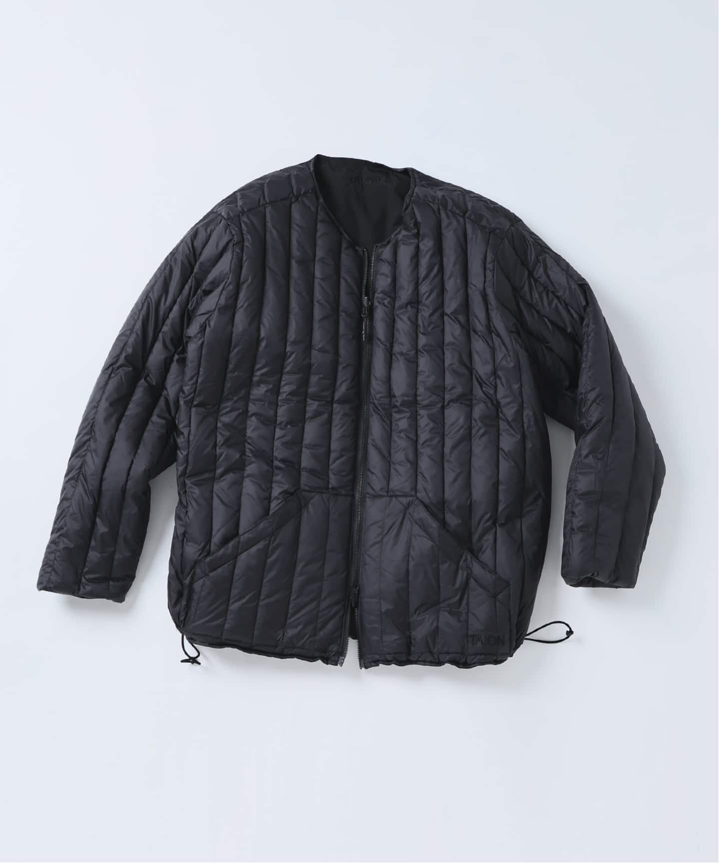 TAION / タイオン 別注 ヴァーチカルキルト リバーシブル ダウン