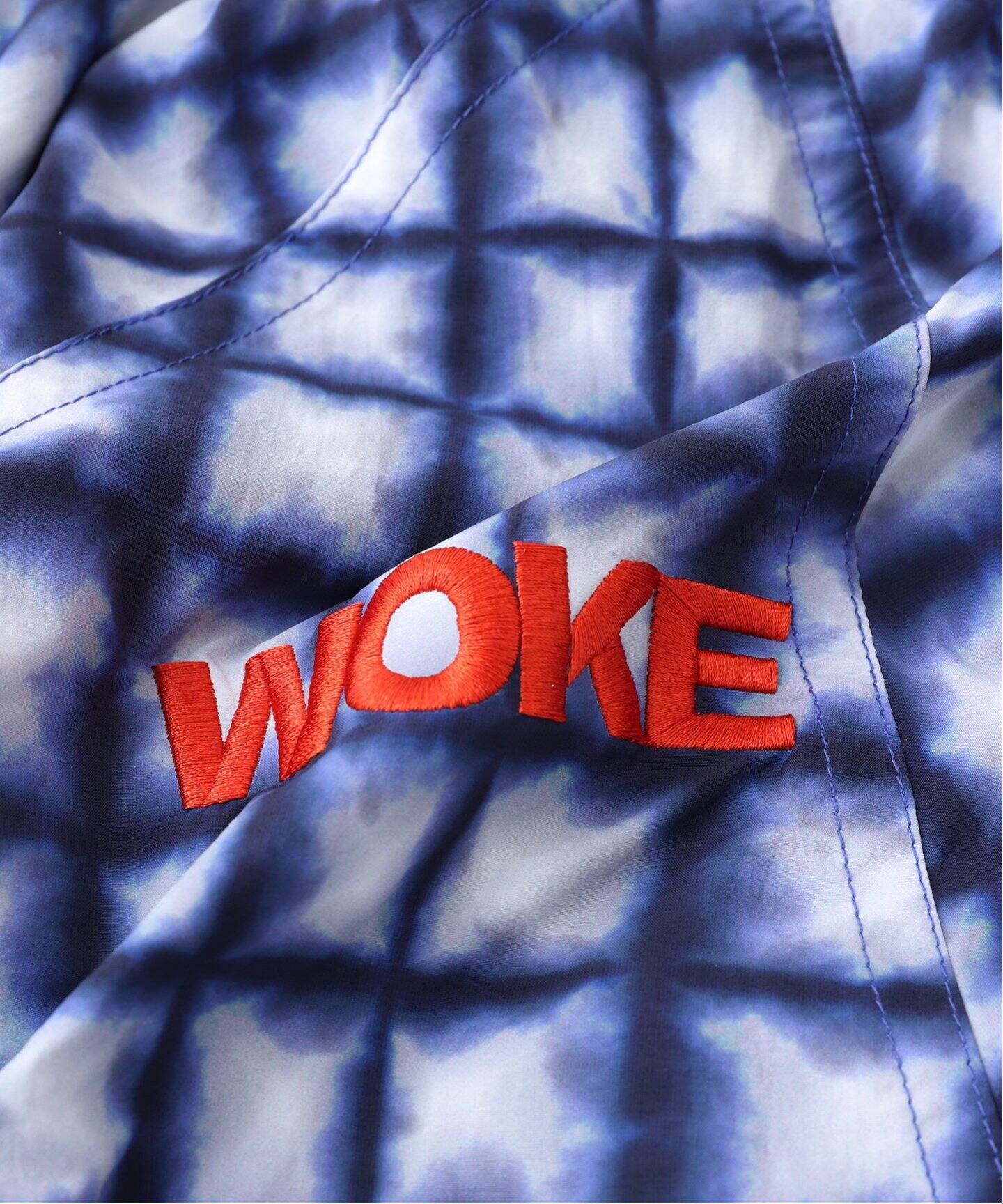 WOKE EDGE/ウォークエッジTiedye Check Parka（その他ブルゾン
