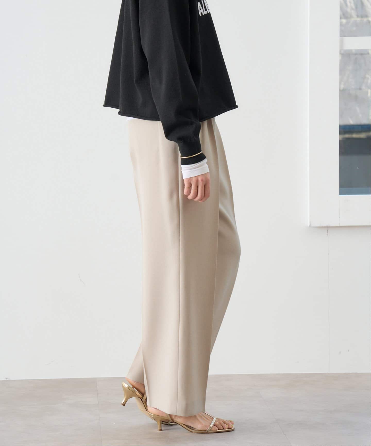 追加2》TA/PL ジョーゼットタックワイドパンツ（スラックス）｜IENA