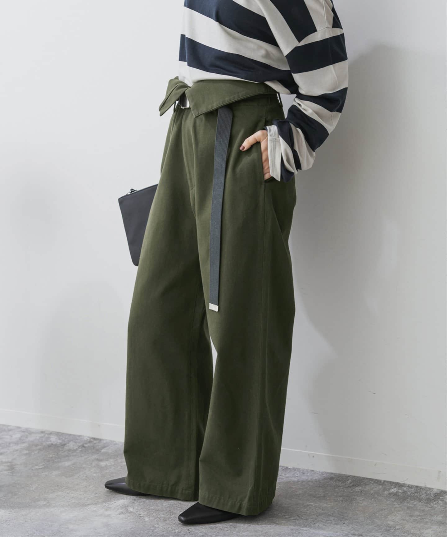 Higuchi*S2WAYハイウエストパンツ（チノパンツ）｜Spick and Span