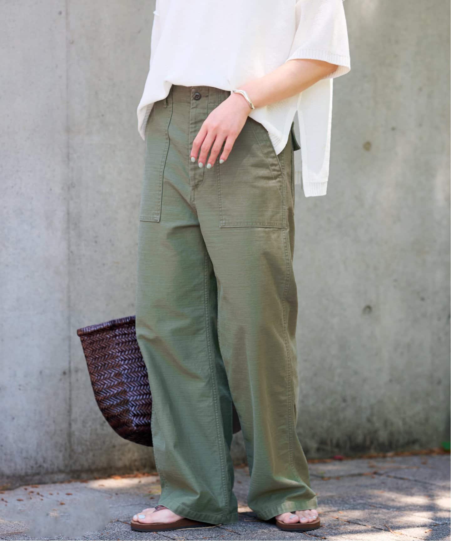 ≪追加≫バックサテンベイカーパンツ（カーゴパンツ）｜FRAMeWORK