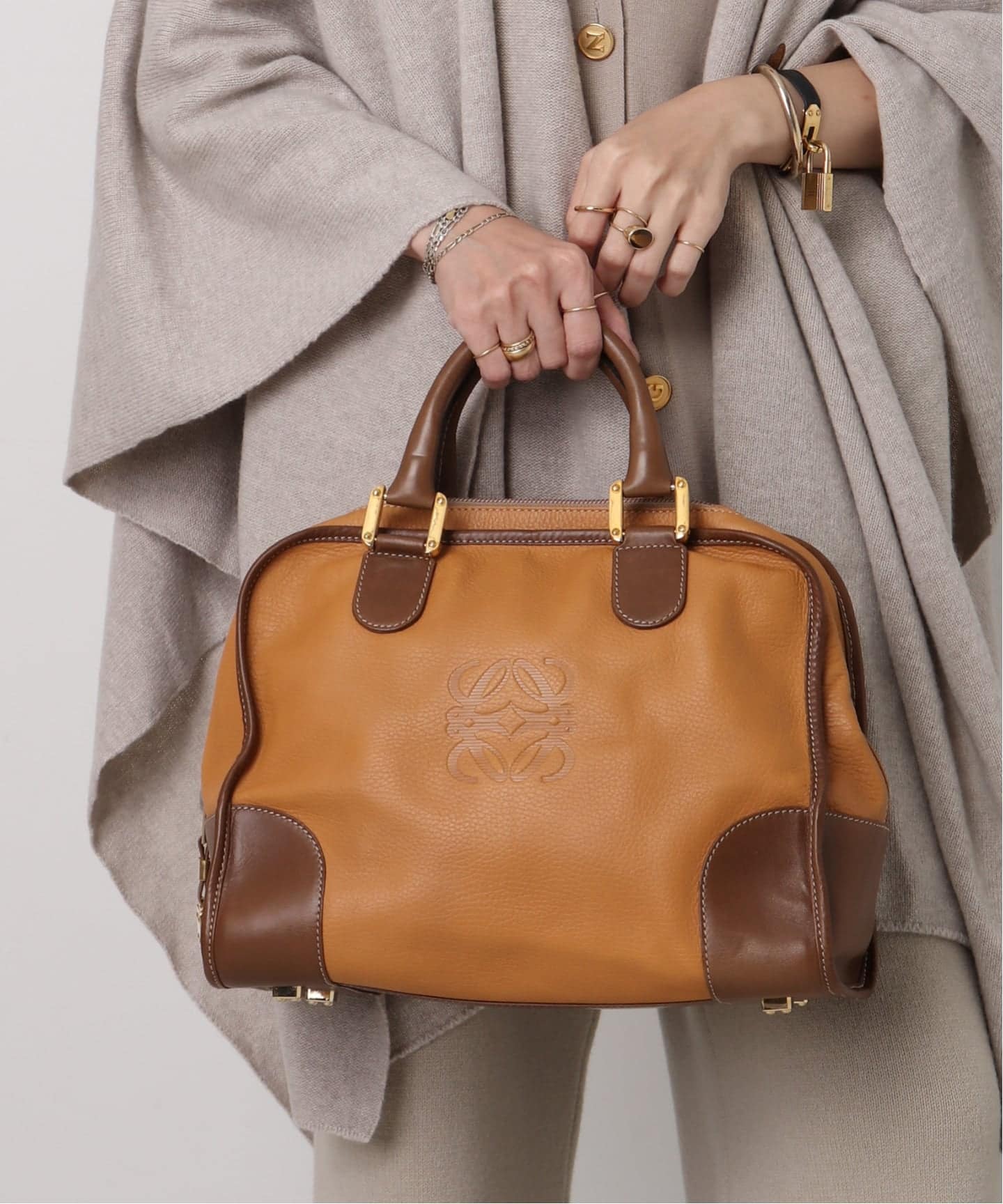 VINTAGE LOEWE/ロエベ】ボストンバッグ anagram（ボストンバッグ