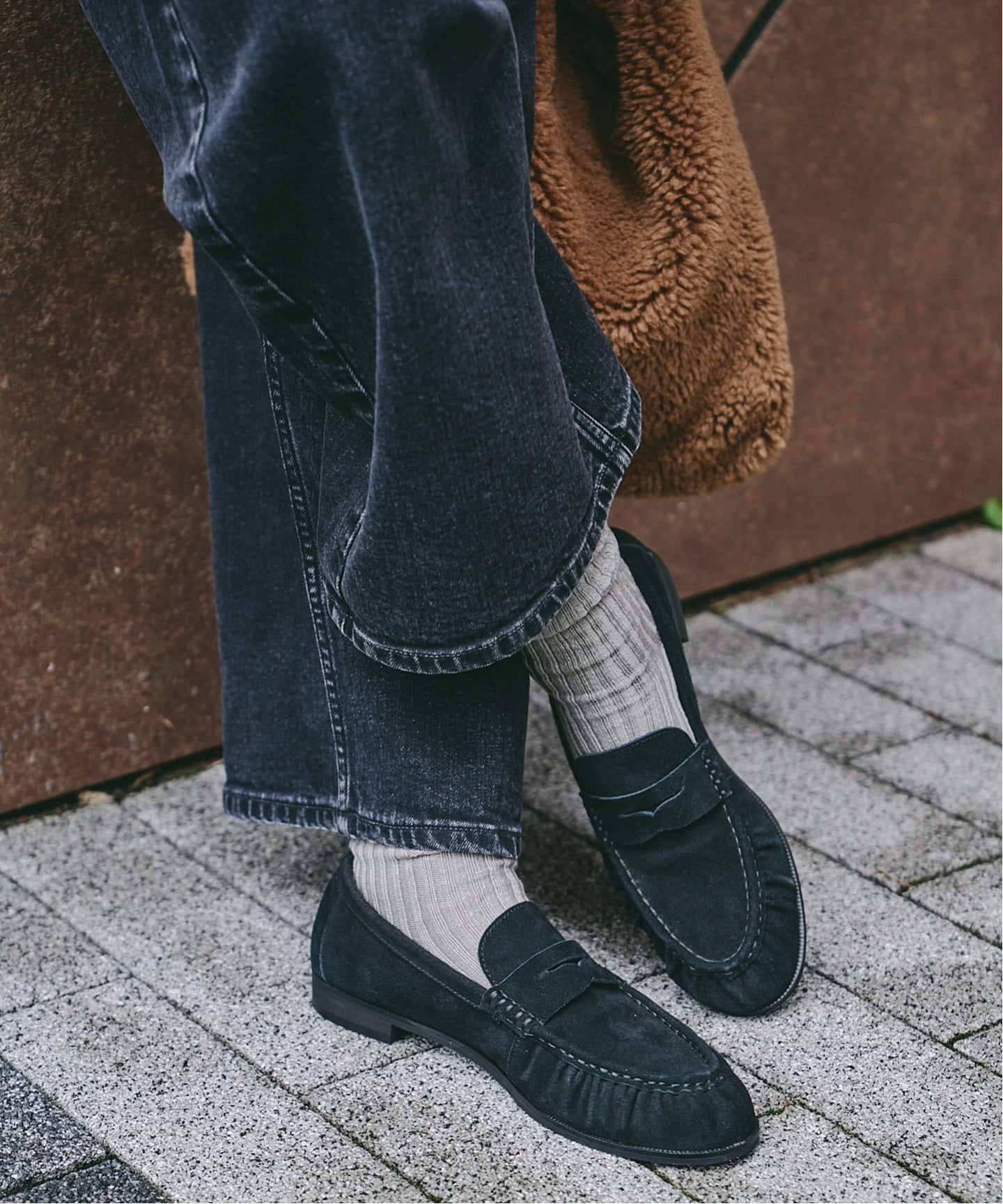 レザーソフトギャザーローファー（ローファー）｜LE TALON（ル タロン