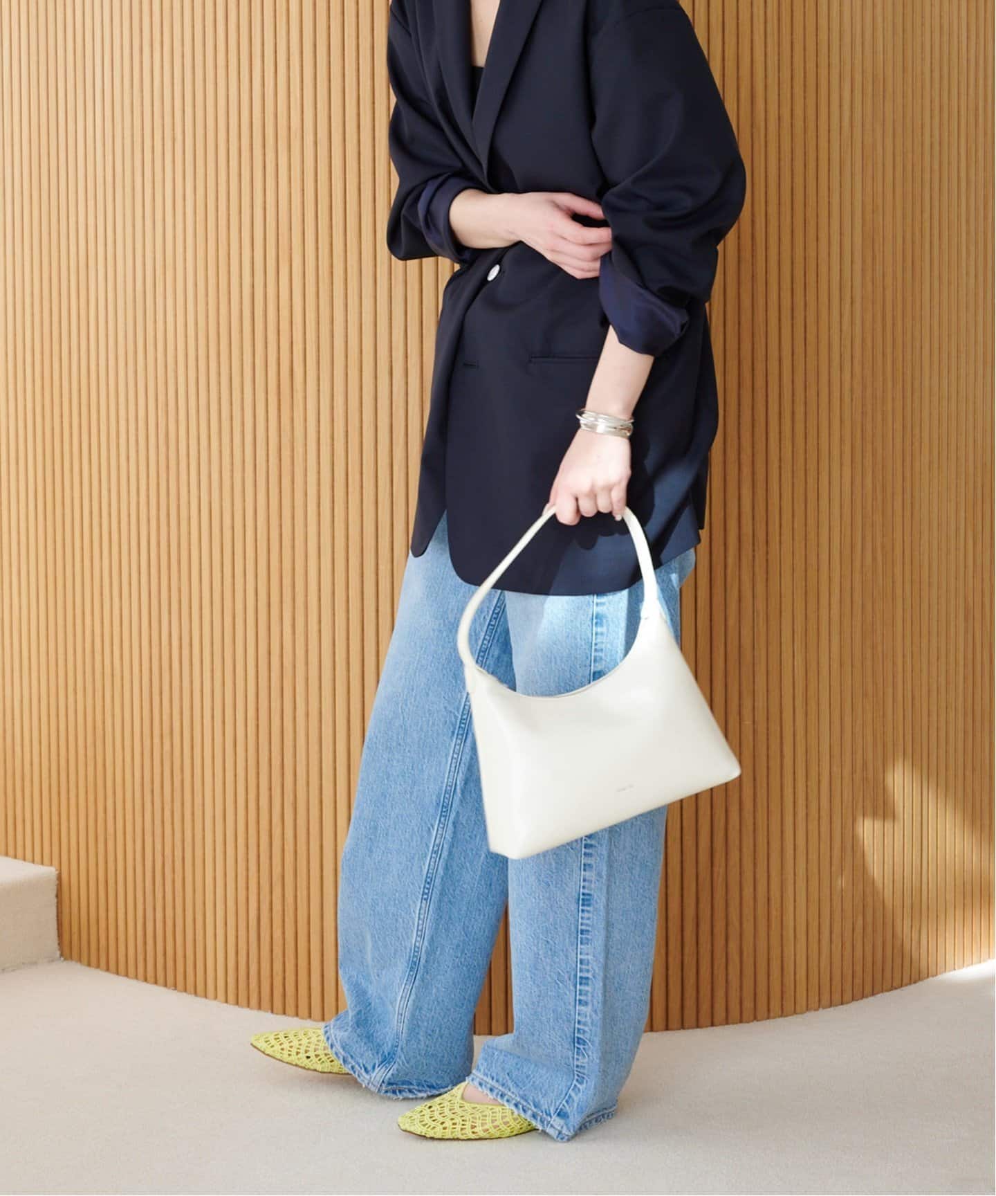 追加》スクエアクロシェストラップフラット（フラットシューズ）｜LE