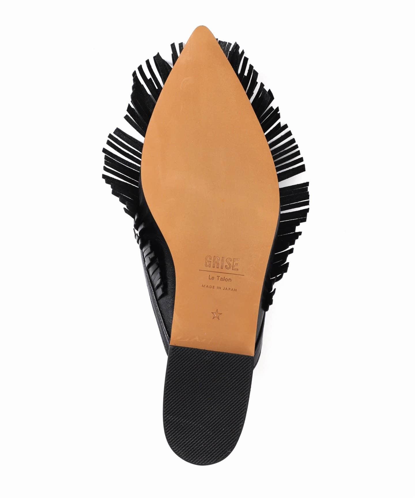 GRISEレザーFRINGEミュール（その他シューズ）｜LE TALON（ル タロン
