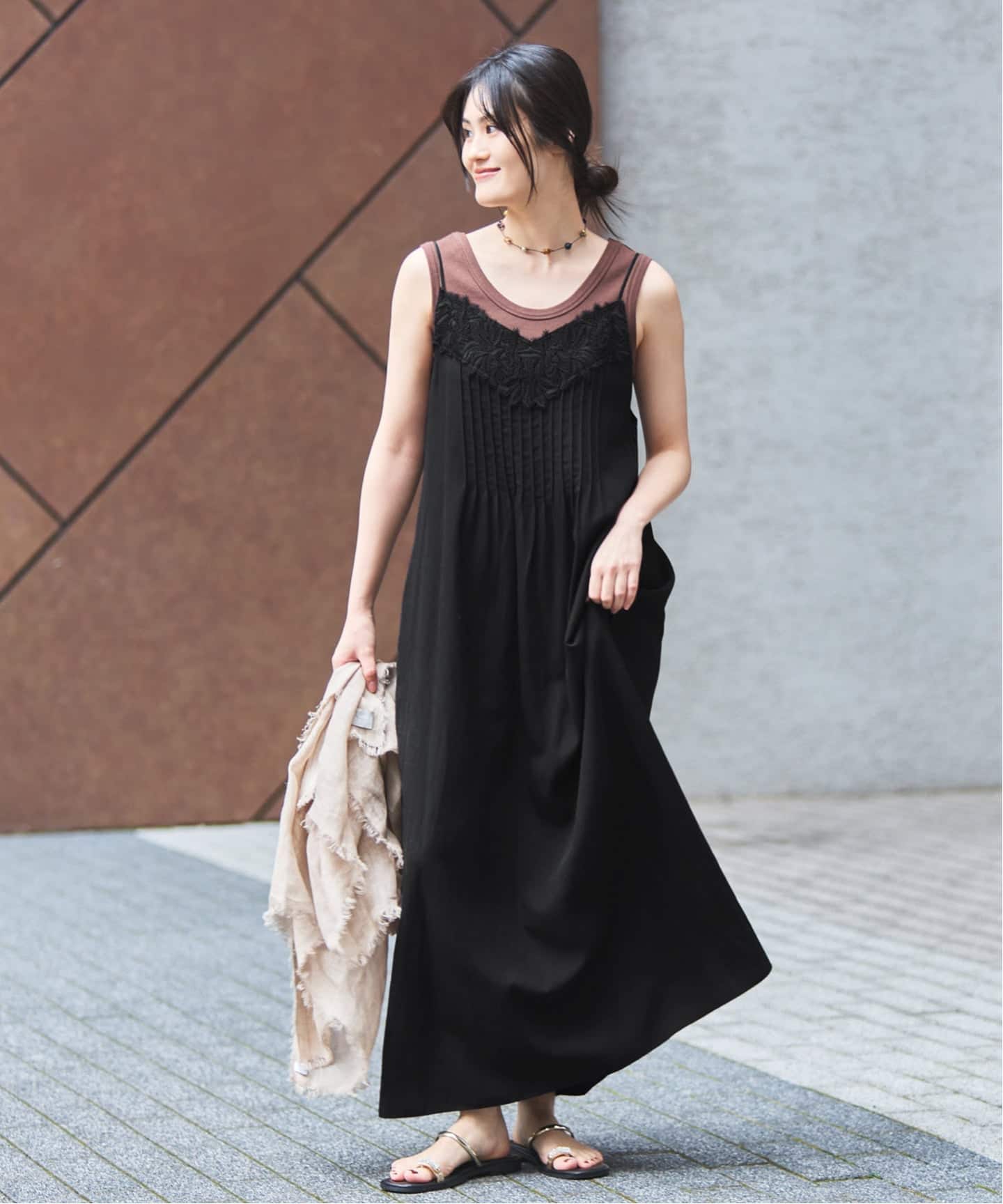 WEB限定/追加予約》レースキャミソールワンピース（ワンピース）｜IENA