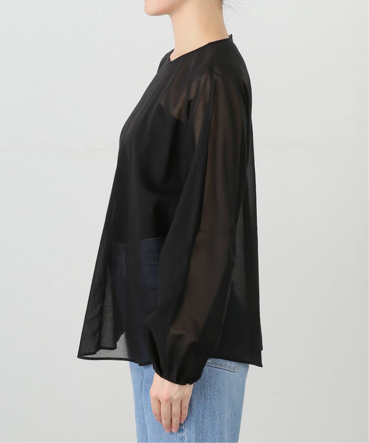 COL PIERROT/コル ピエロ】 COTTON SHEER BLOUSE（シャツ／ブラウス