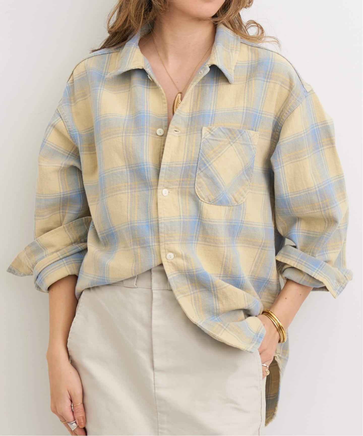 REMI RELIEF/レミ レリーフ】 VINTAGE CHECK SHIRTS（シャツ／ブラウス