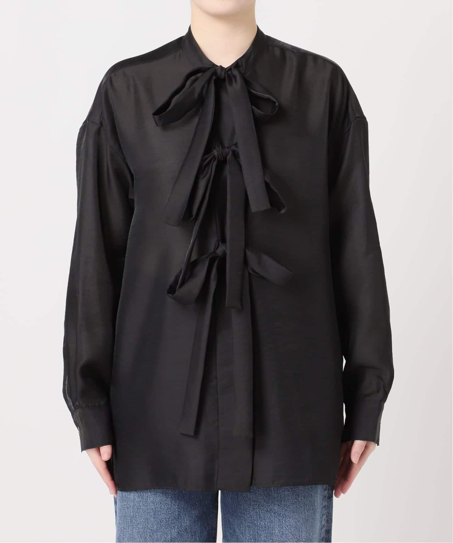 シアーサテンリボンブラウス（シャツ／ブラウス）｜JOURNAL STANDARD L