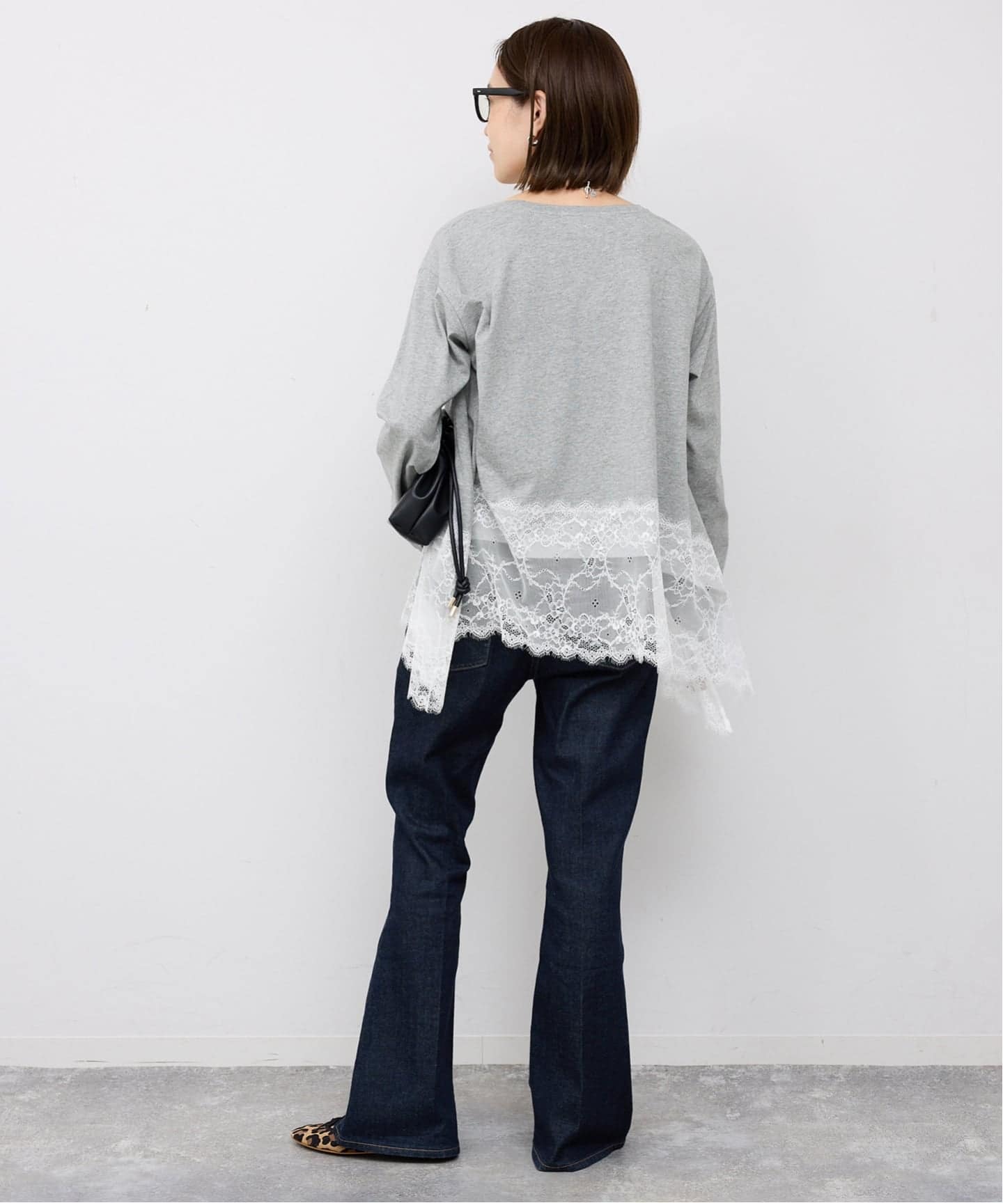 レースコンビカットソー2（Tシャツ／カットソー）｜SLOBE IENA