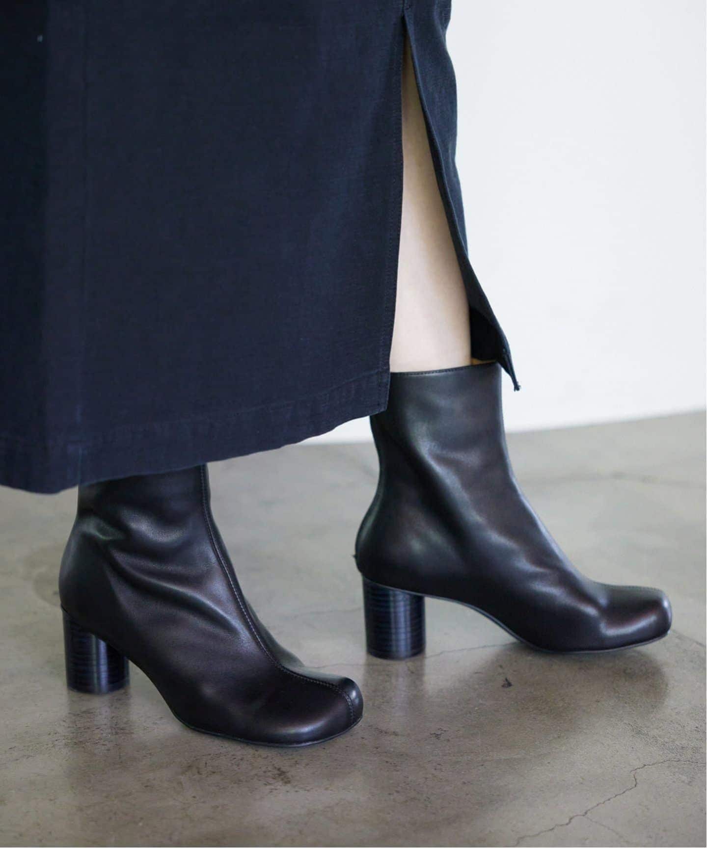 追加4》SLOBE スクエアトゥショートブーツ（ブーティ・ショートブーツ